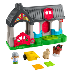 Fisher-Price-Little People-L’Écurie des Joyeux Chevaux Avec 6 Éléments