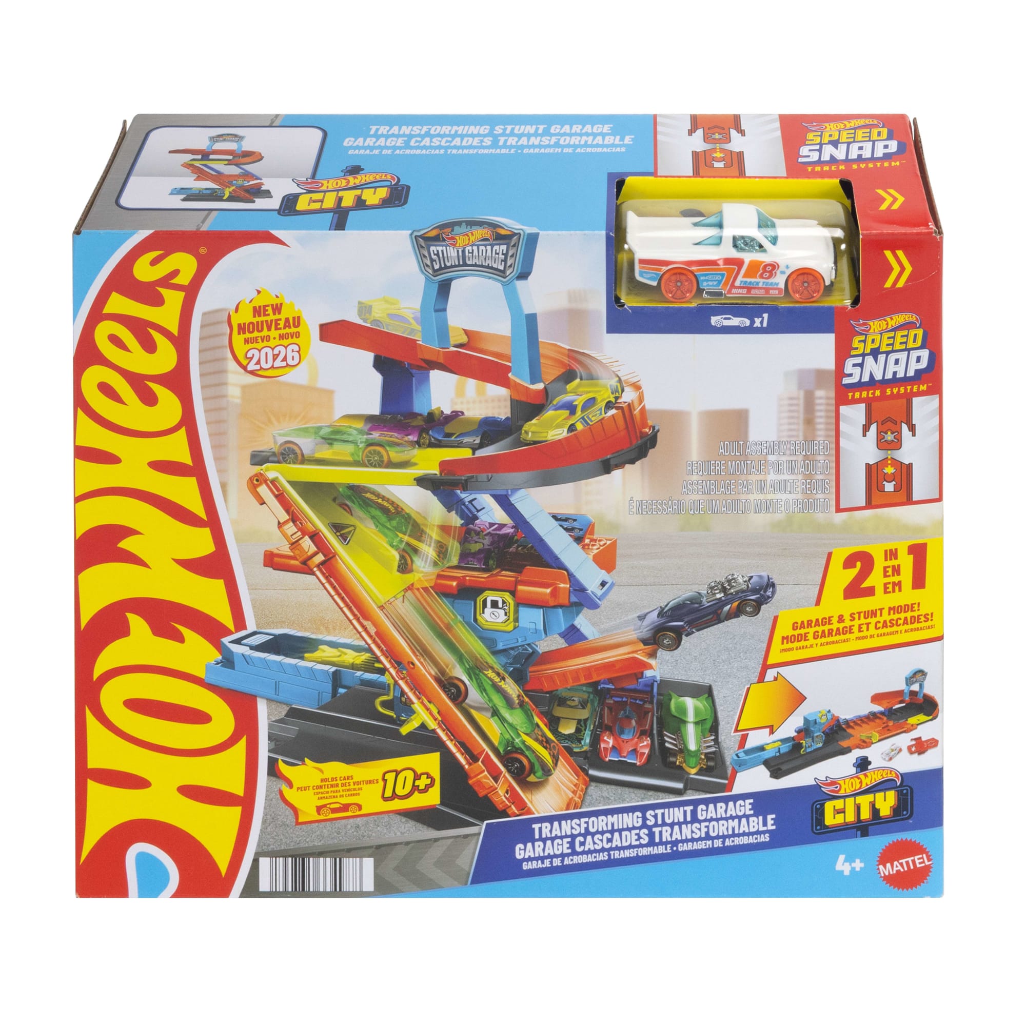 Hot Wheels City Pista de Juguete Pista Garage de acrobacias