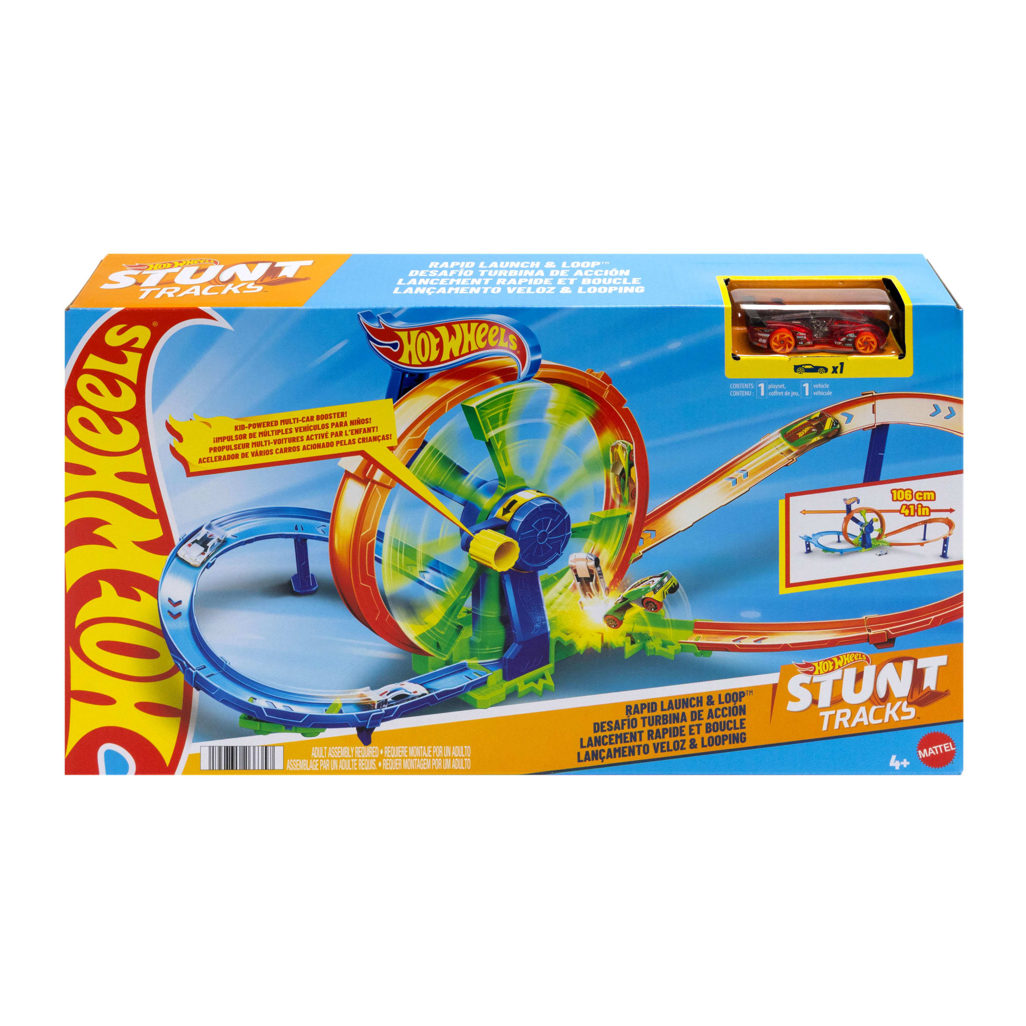 Hot Wheels Action Pista de Brinquedo Desafio Turbina de Ação