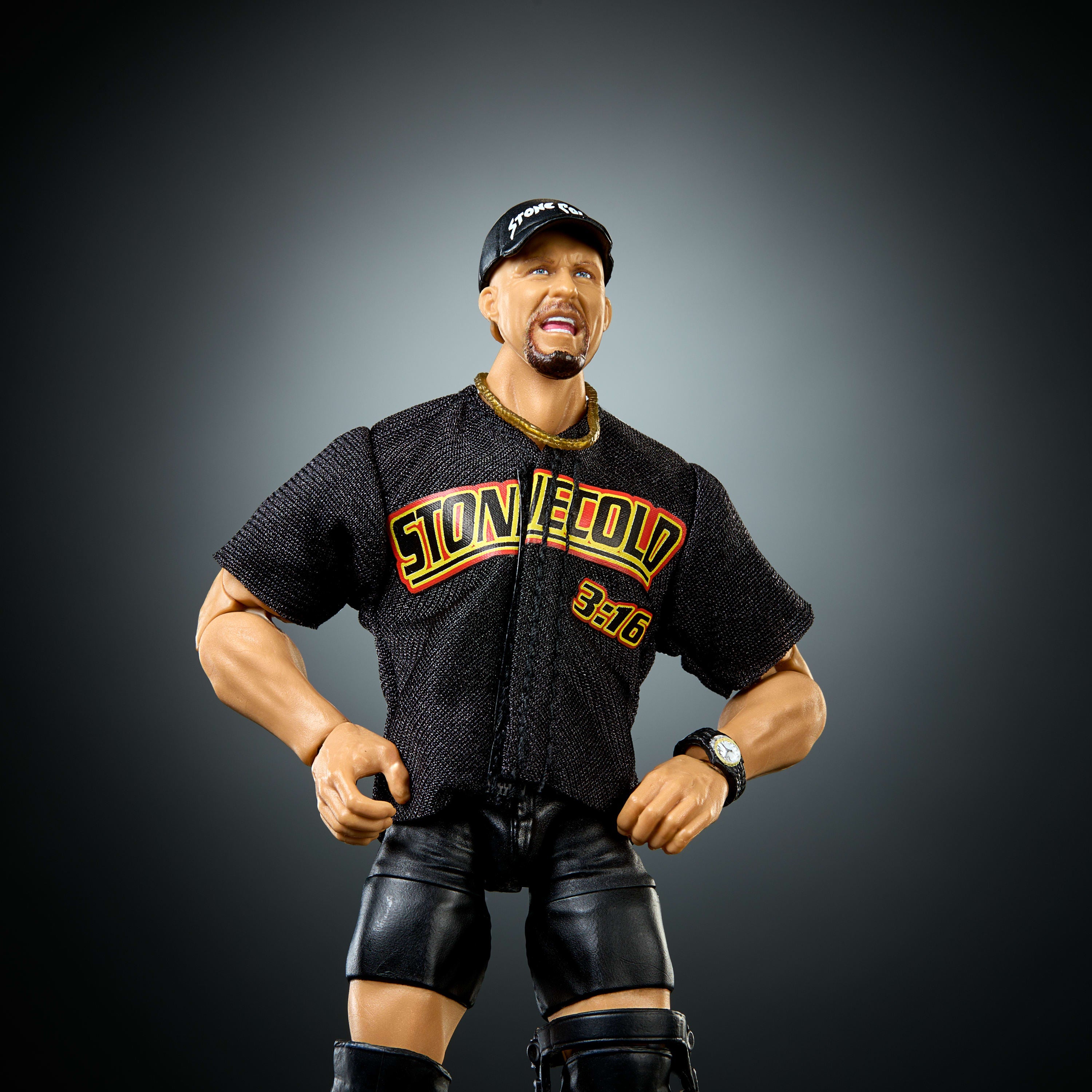 WWE Elite “Stone Cold” Steve Austin Action Figure, Series #122, 6-inch Collectible With Accessories