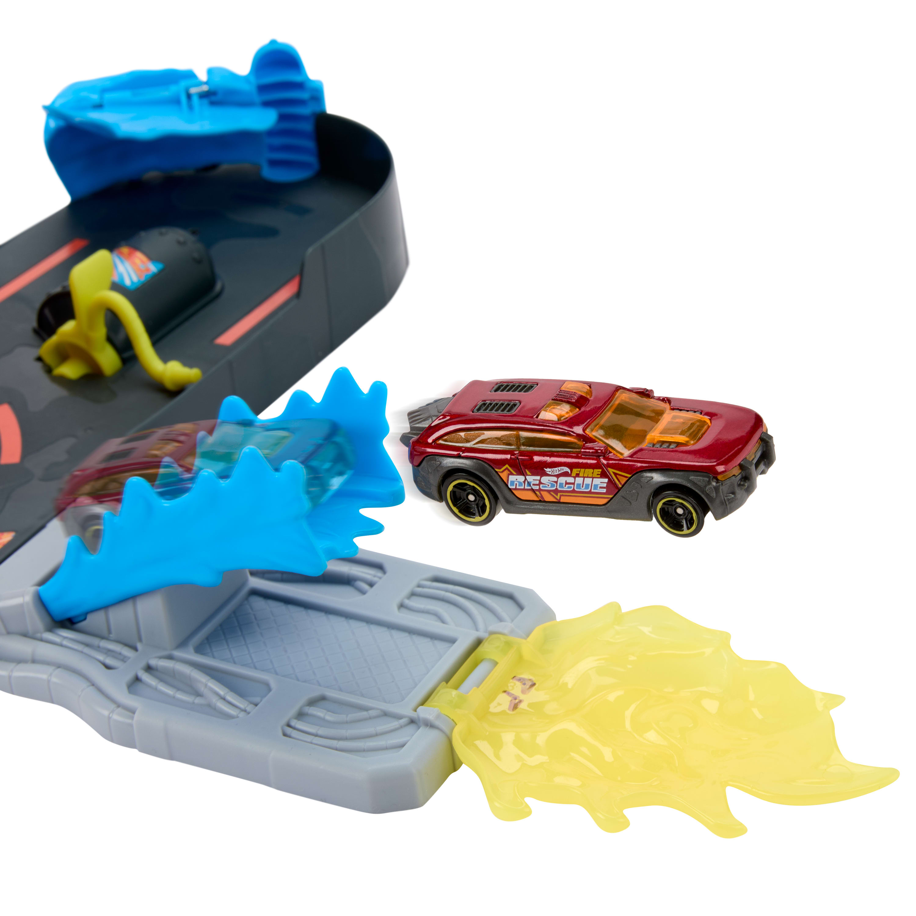 Hot Wheels City Pista de Brinquedo Super pista Corpo de Bombeiros