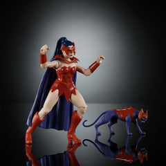Masters of the Universe Origins Figura de Ação Cartoon Collection Catra de 5.5 polegadas