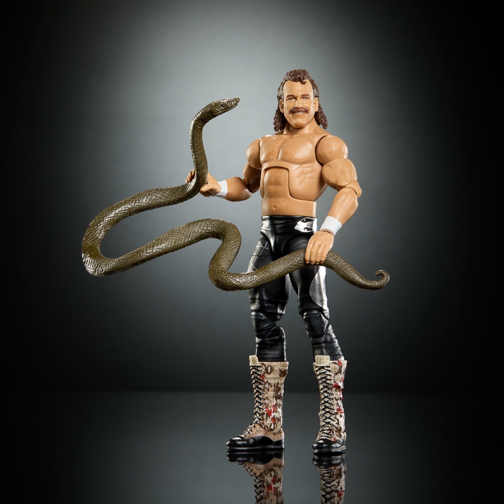 WWE Elite Collection Premium Live Event Jake “The Snake” Roberts Action Figure Set, Wrestlemania