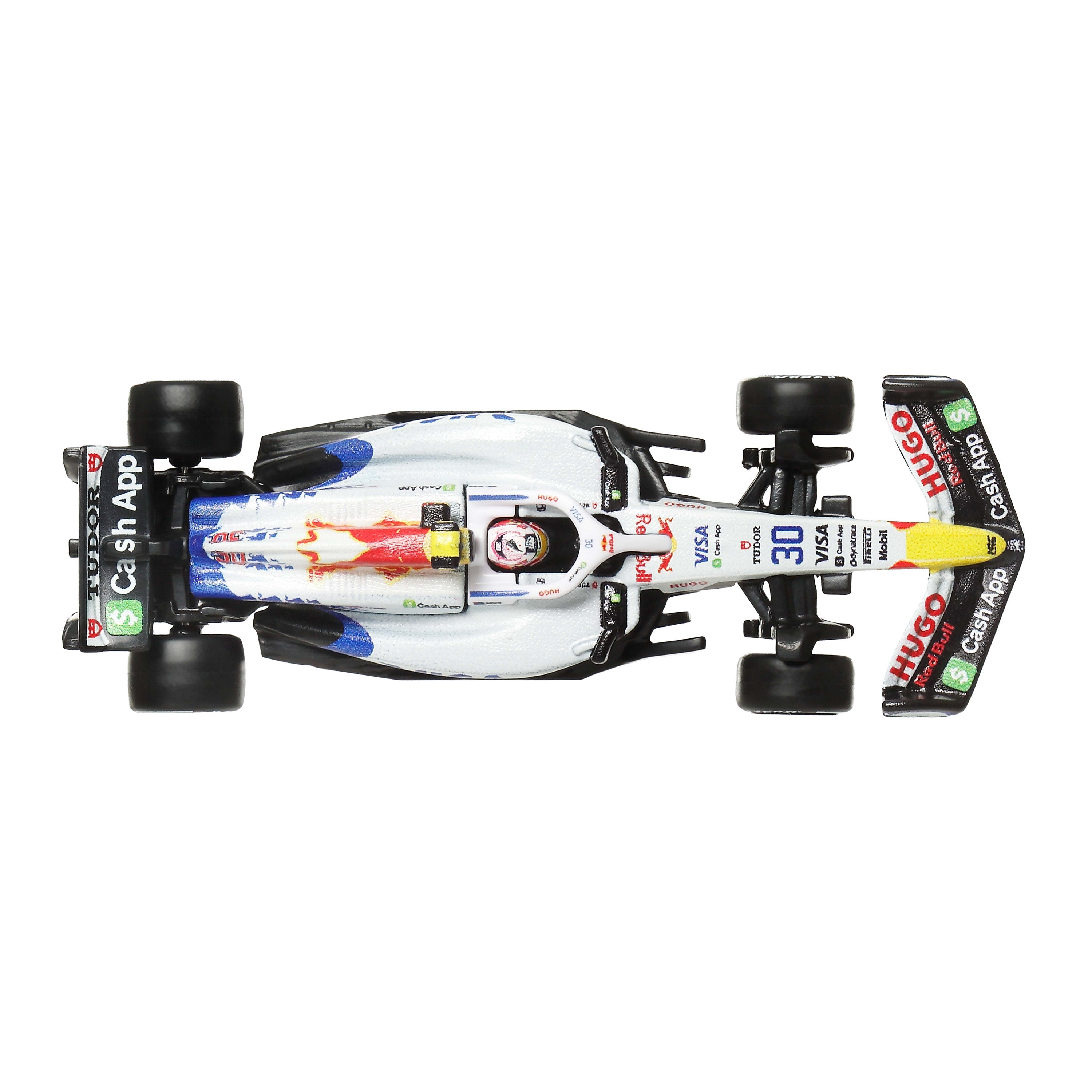 Hot Wheels Collector Veículo de Coleção Equipe Visa Cash App RB Formula 1 Liam Lawson