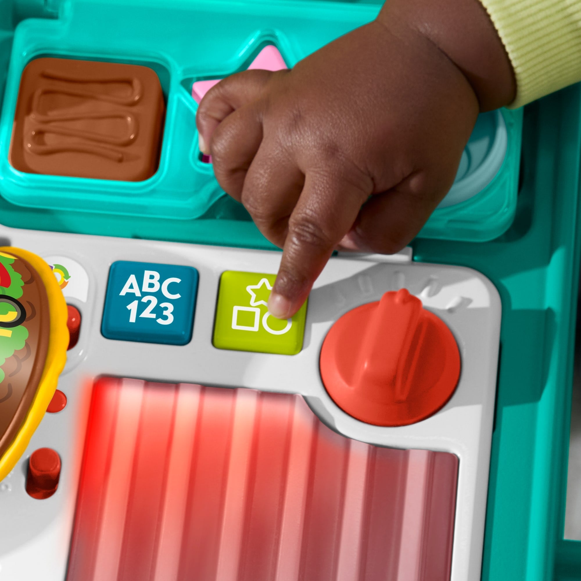Fisher-Price Ríe y Aprende Andadera para Bebés Carro de Snacks 4 en 1