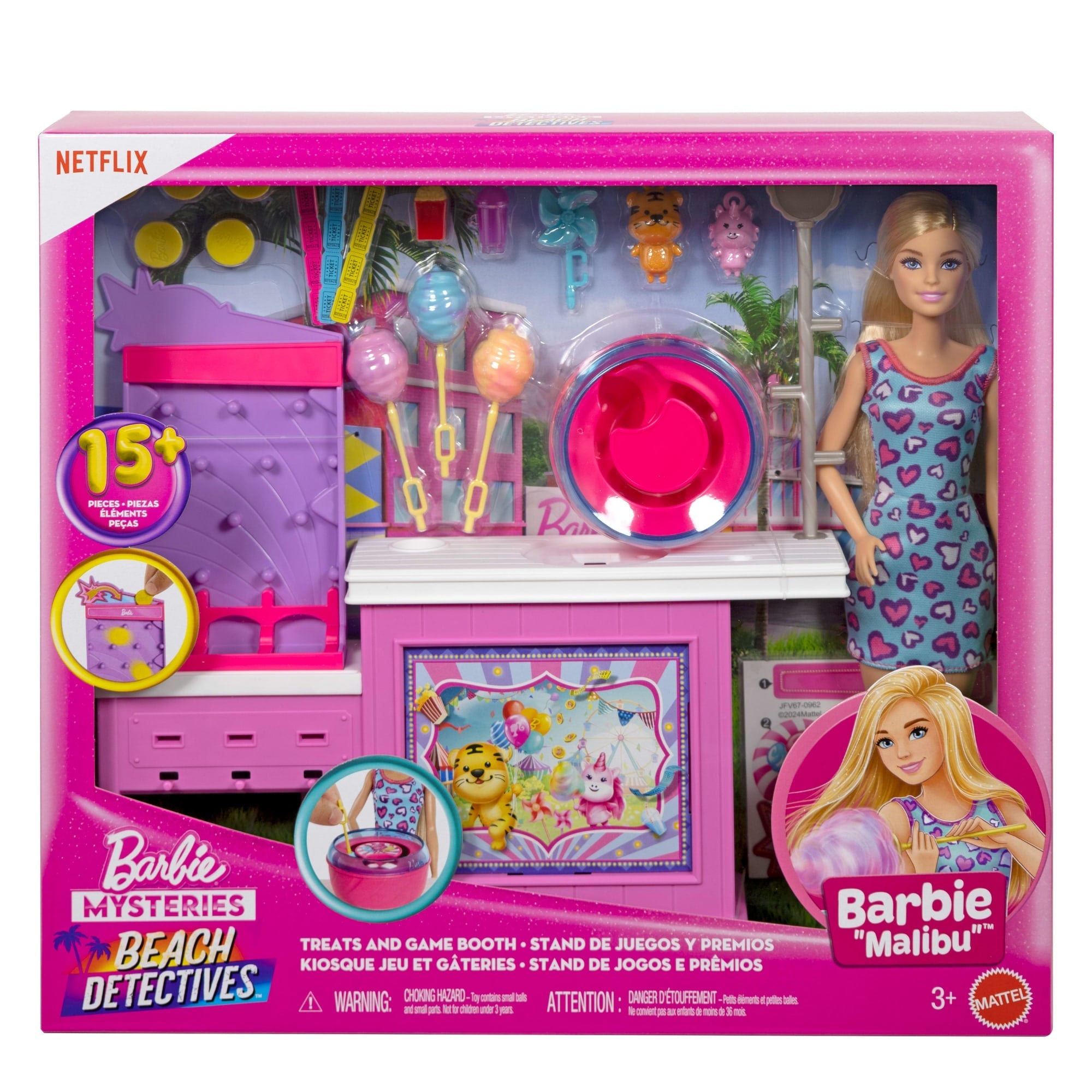 Barbie Conjunto de Brinquedo Os Mistérios da Barbie: Detetives da Praia Estação de Algodão