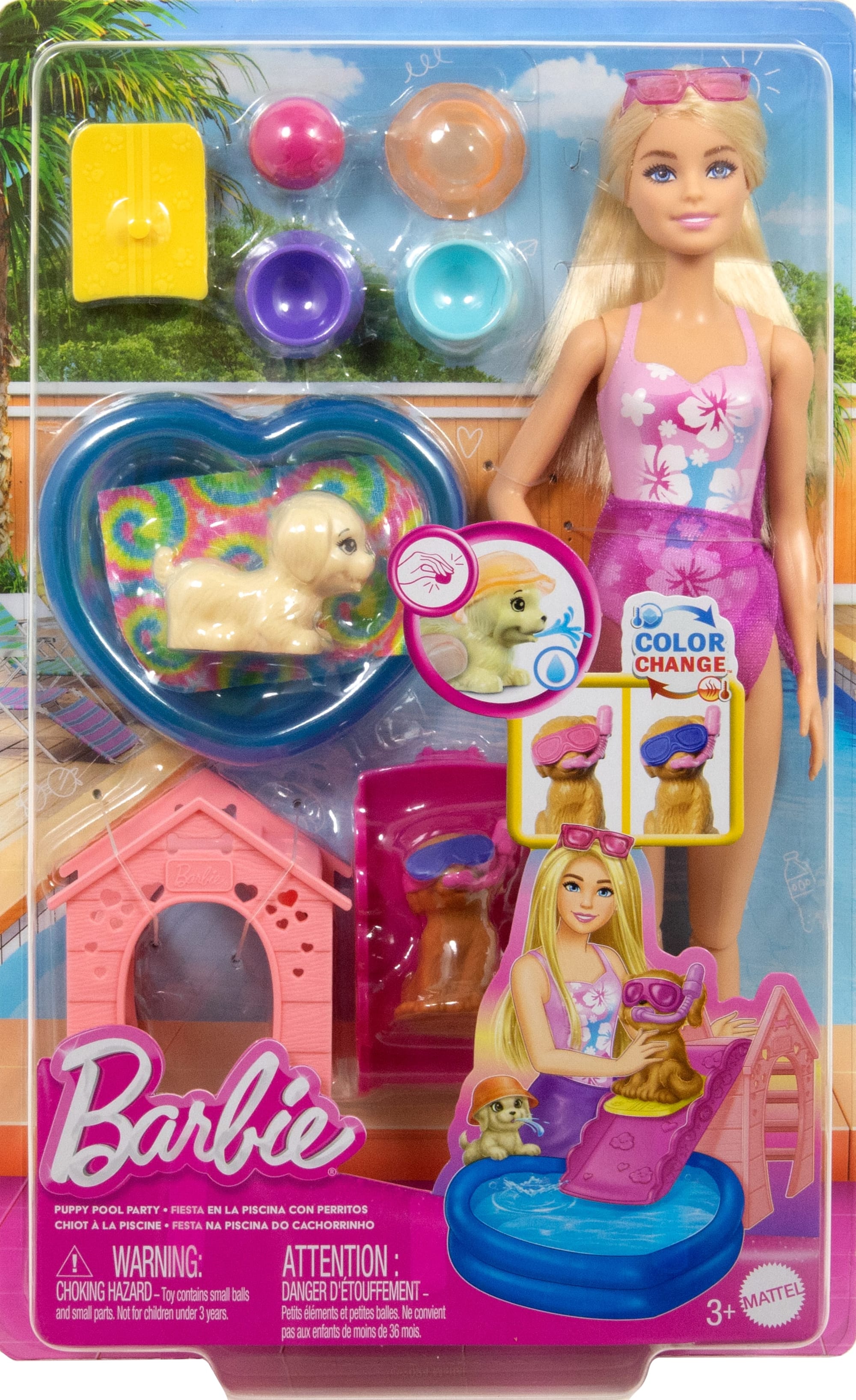 Barbie® Coffret Piscine des Chiots