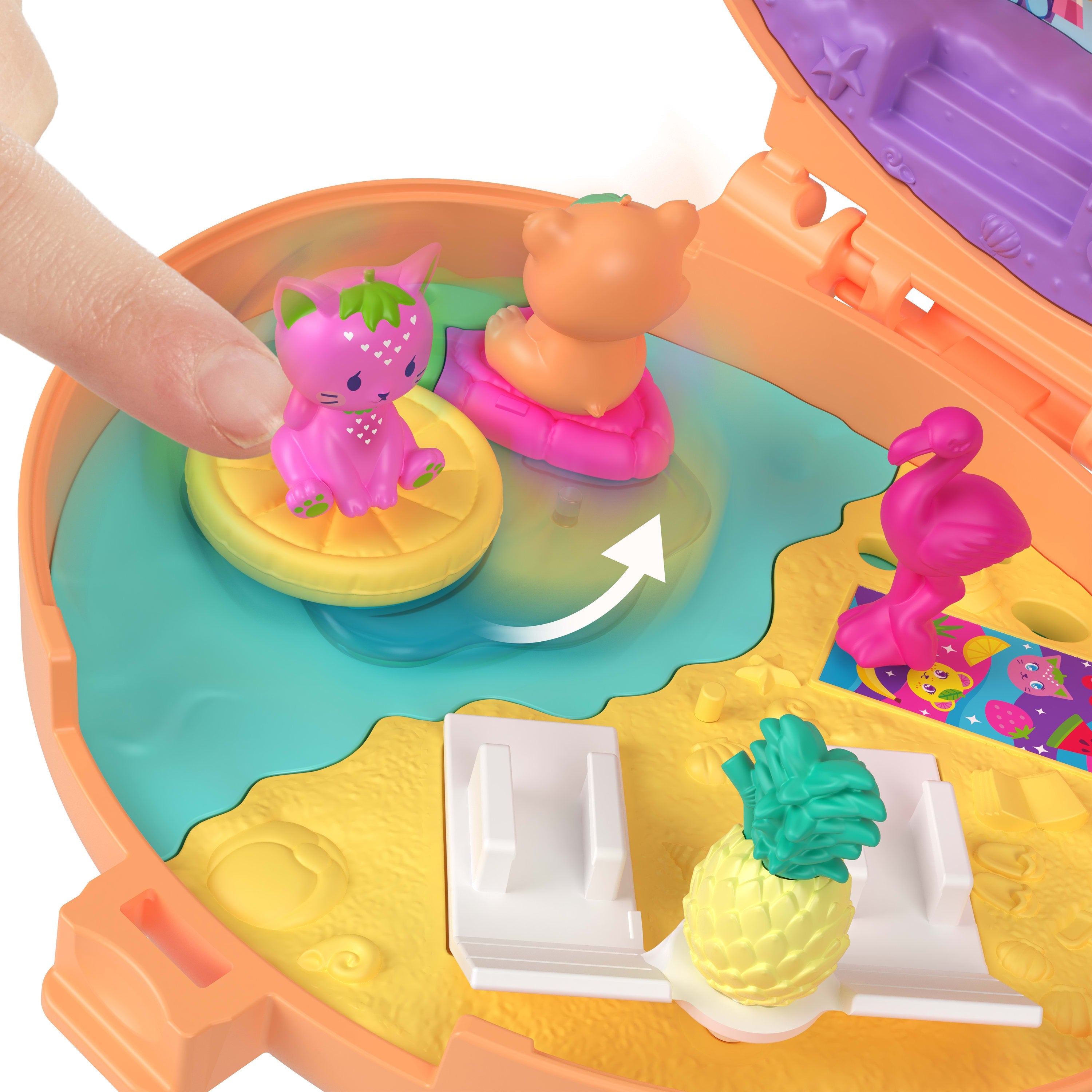 Polly Pocket Conjunto de Brinquedo Compacto Ursinho de Pelúcia