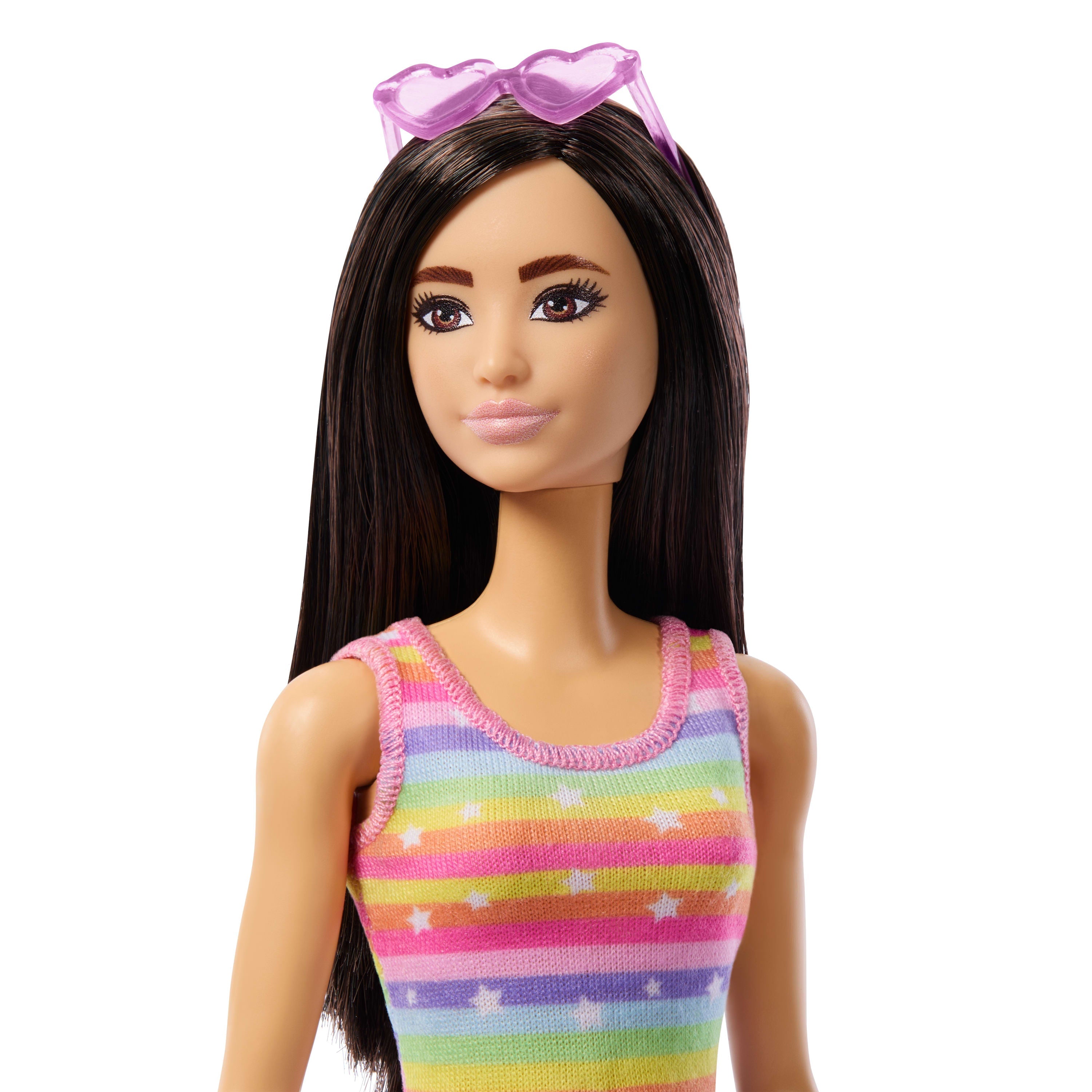 Barbie Poupée Barbie et Son Chiot Sur Patins à Roulettes