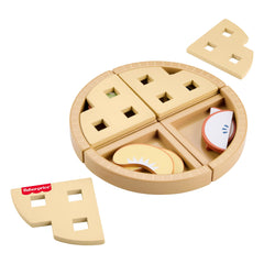 Fisher-Price Tiny Garden Wooden Fruit Pie, Pretend Food Puzzle Set For Kids, 16 Wood Pieces