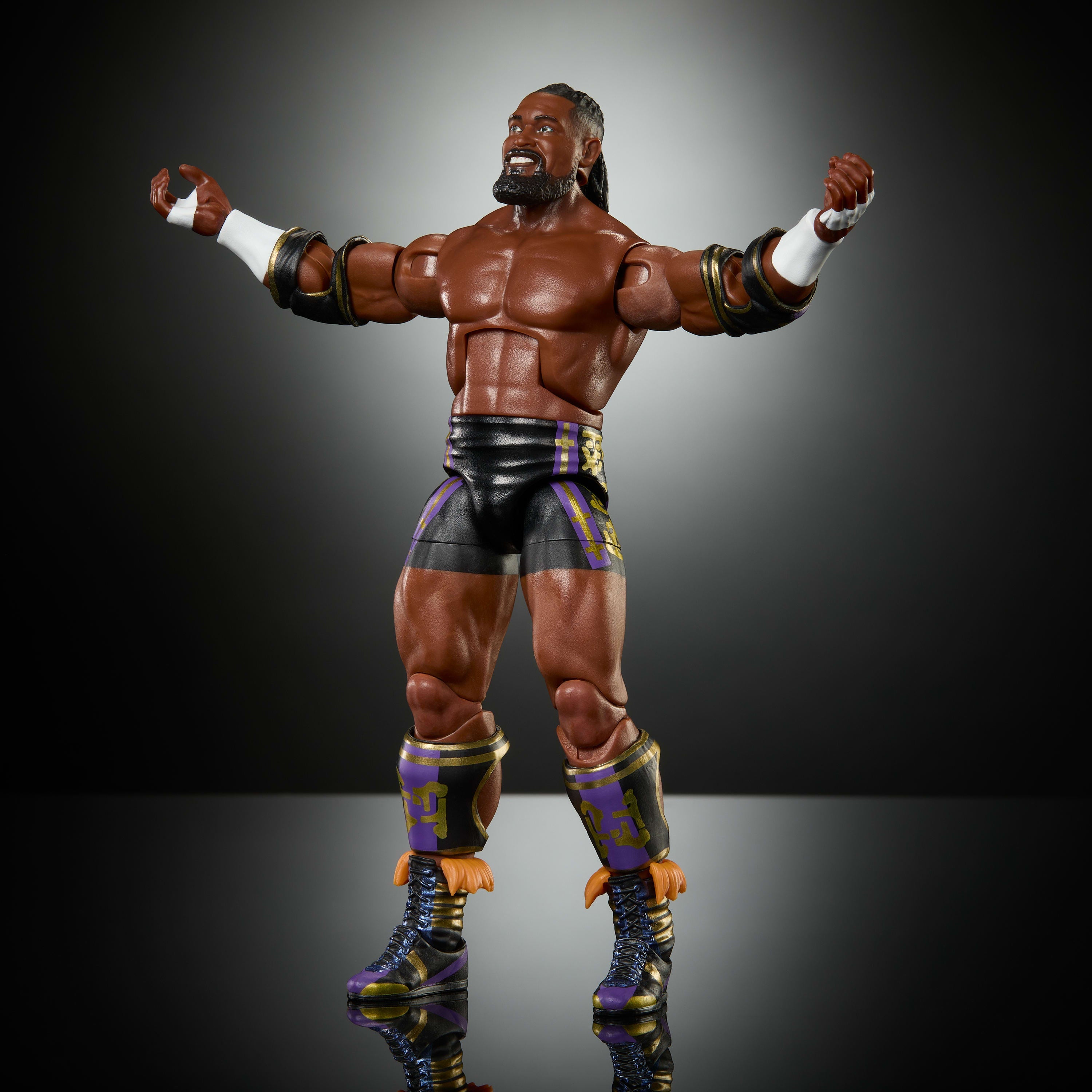 WWE Elite Oba Femi Action Figure, Series #121Set, 6-inch Collectible With Accessories