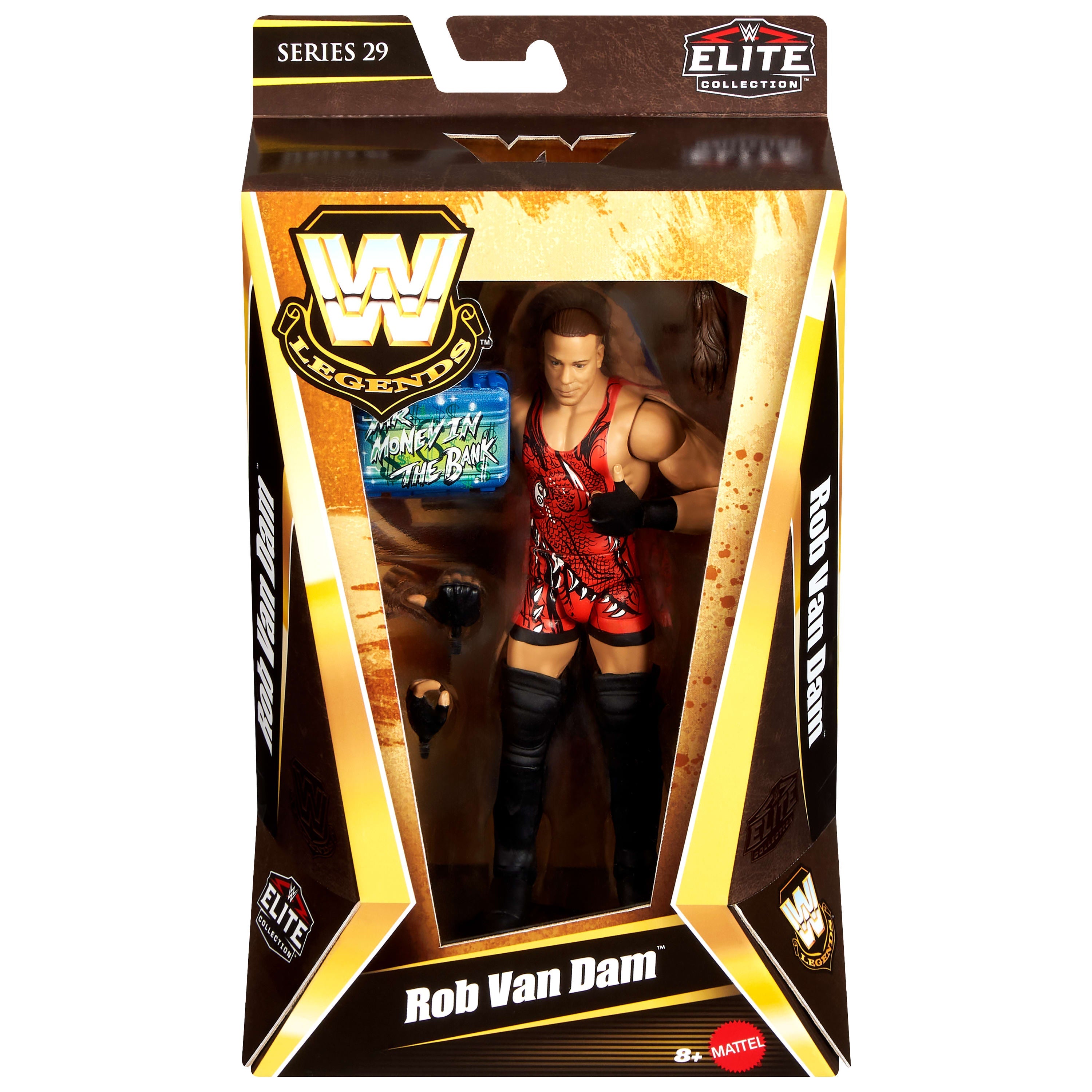 WWE Elite Legends Rob Van Dam Action Figure & Accessories, Series 29 6-inch Collectible Set
