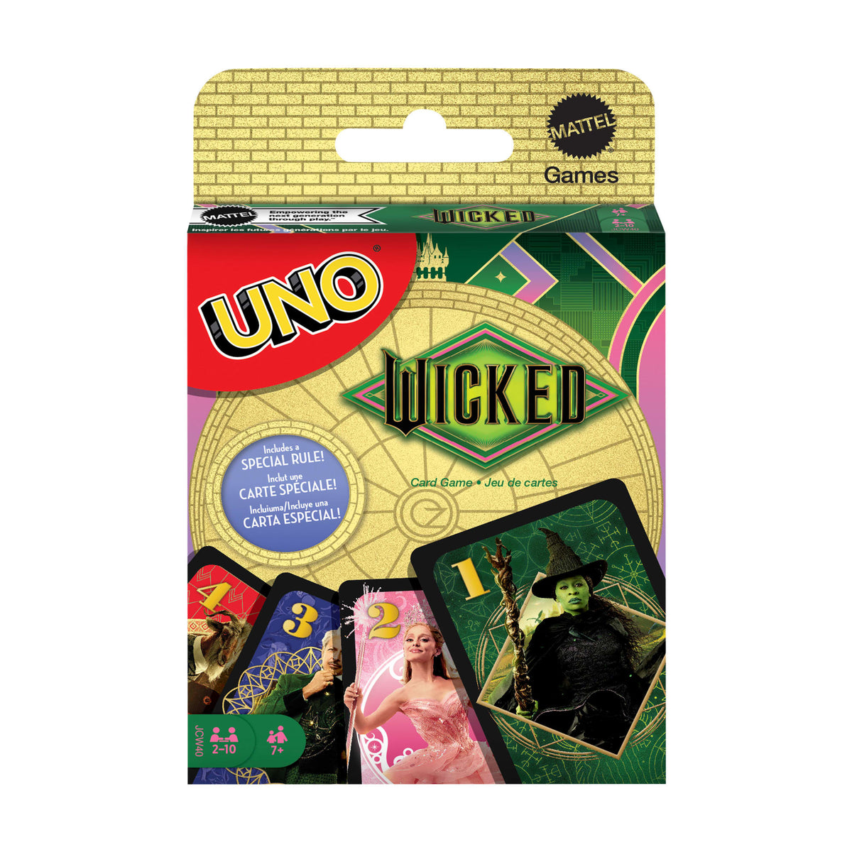 UNO Wicked Card Game For Kid, Adult & Family Nights Inspired By The Movie