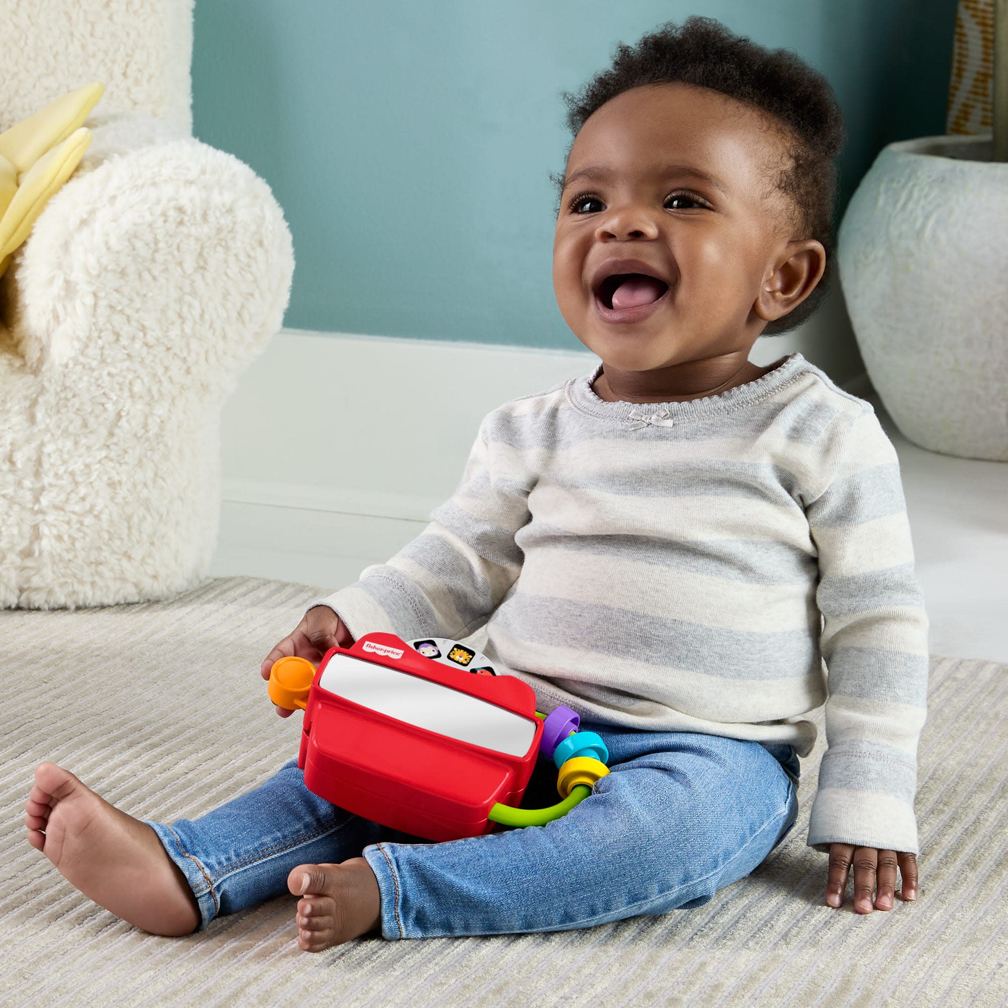 Visionneuse Sensorielle Fisher-Price Pour Bébé, Jouet Favorisant Le Développement de La Motricité Fine