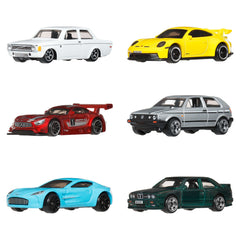 Hot Wheels Set Of 6 Euro Style Vehicles