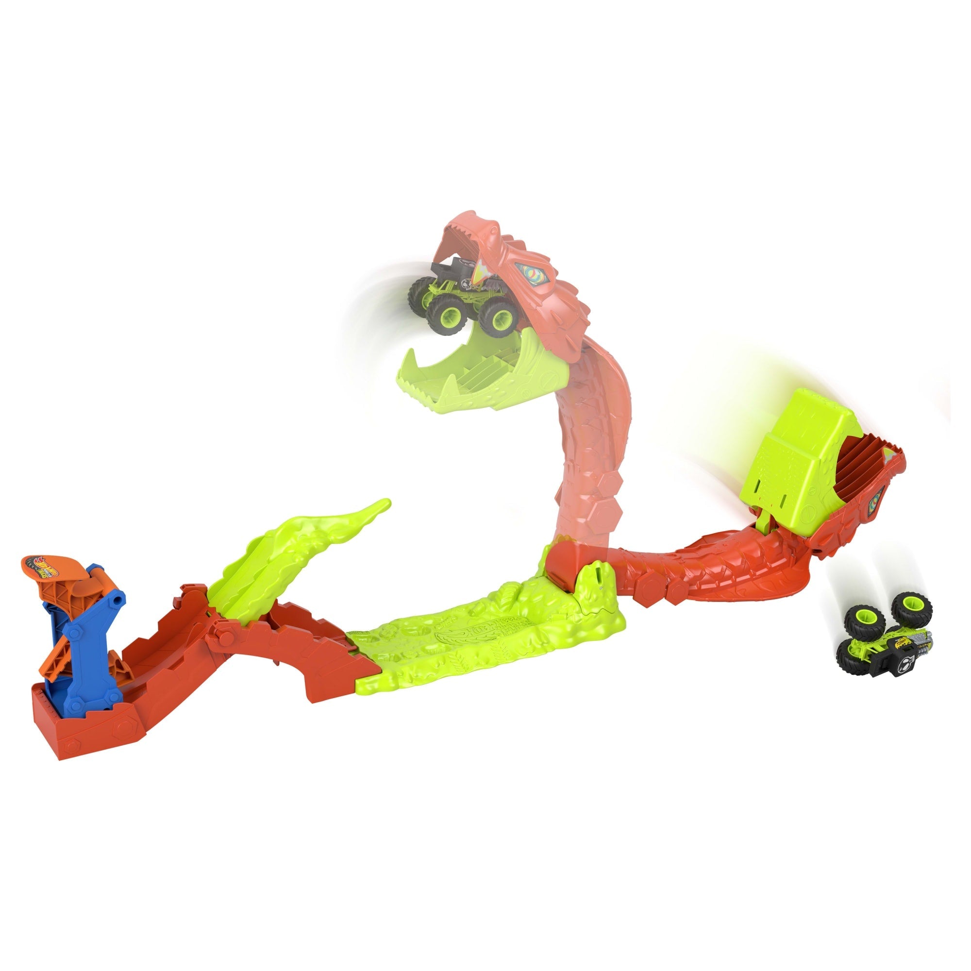 Hot Wheels Coffret Monster Trucks L’Attaque du Serpent