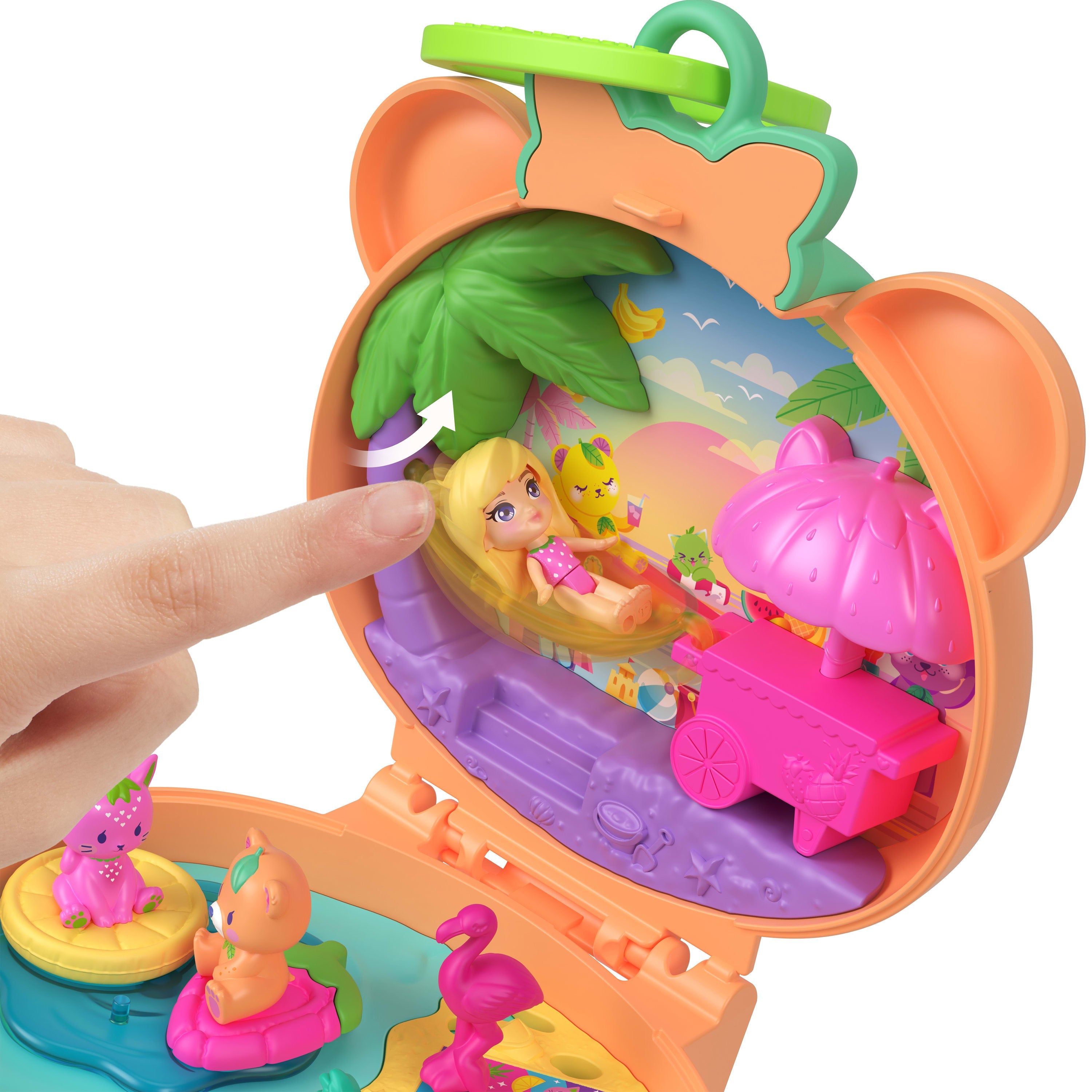 Polly Pocket Conjunto de Brinquedo Compacto Ursinho de Pelúcia