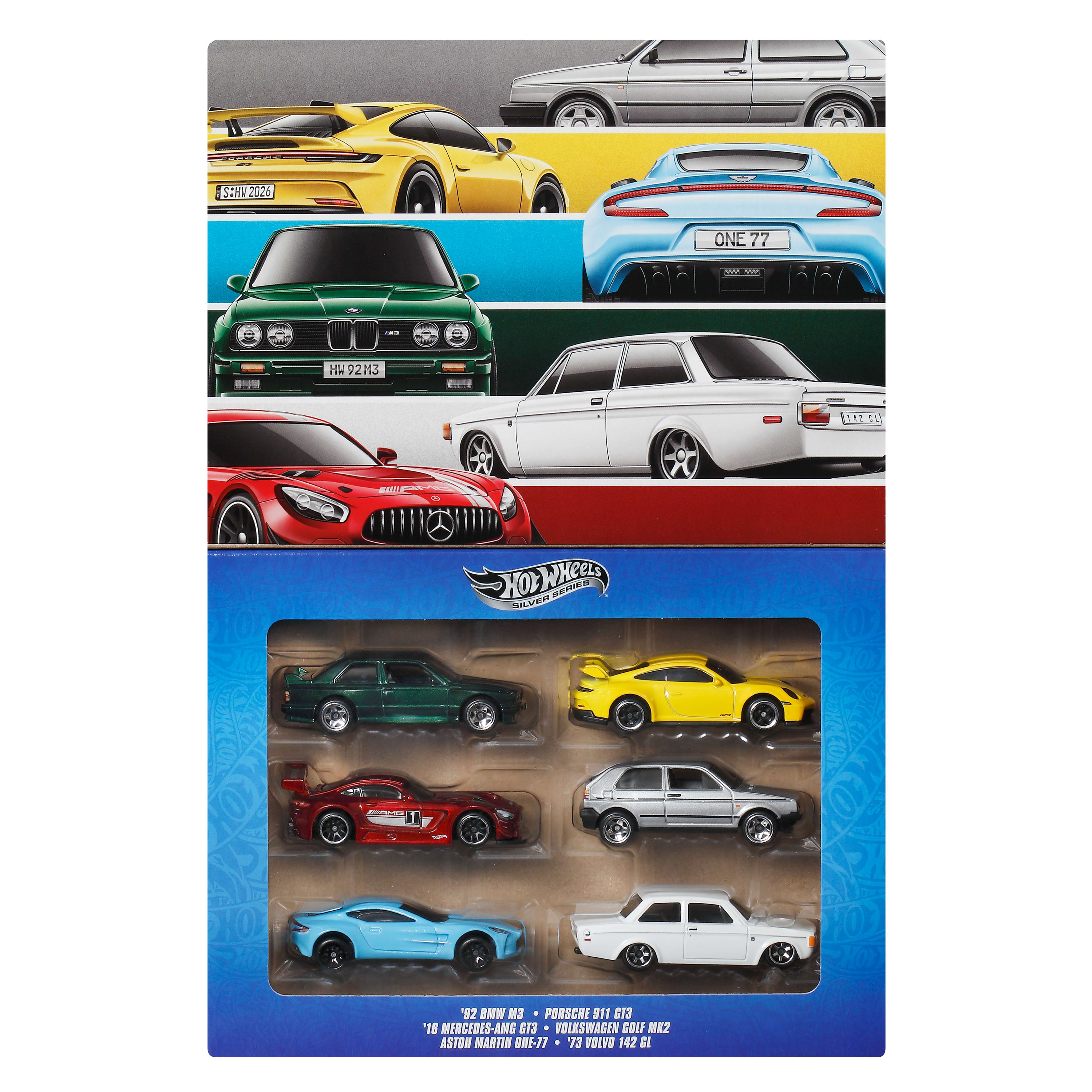 Hot Wheels Collector Veículo de Brinquedo Pacote Pemium Euro Style com 6 Carros
