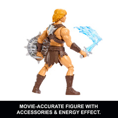 Masters Of The Universe He-Man Power Sword Slash Feature Figure Toy, 5.5 Inch Twist & Release Action