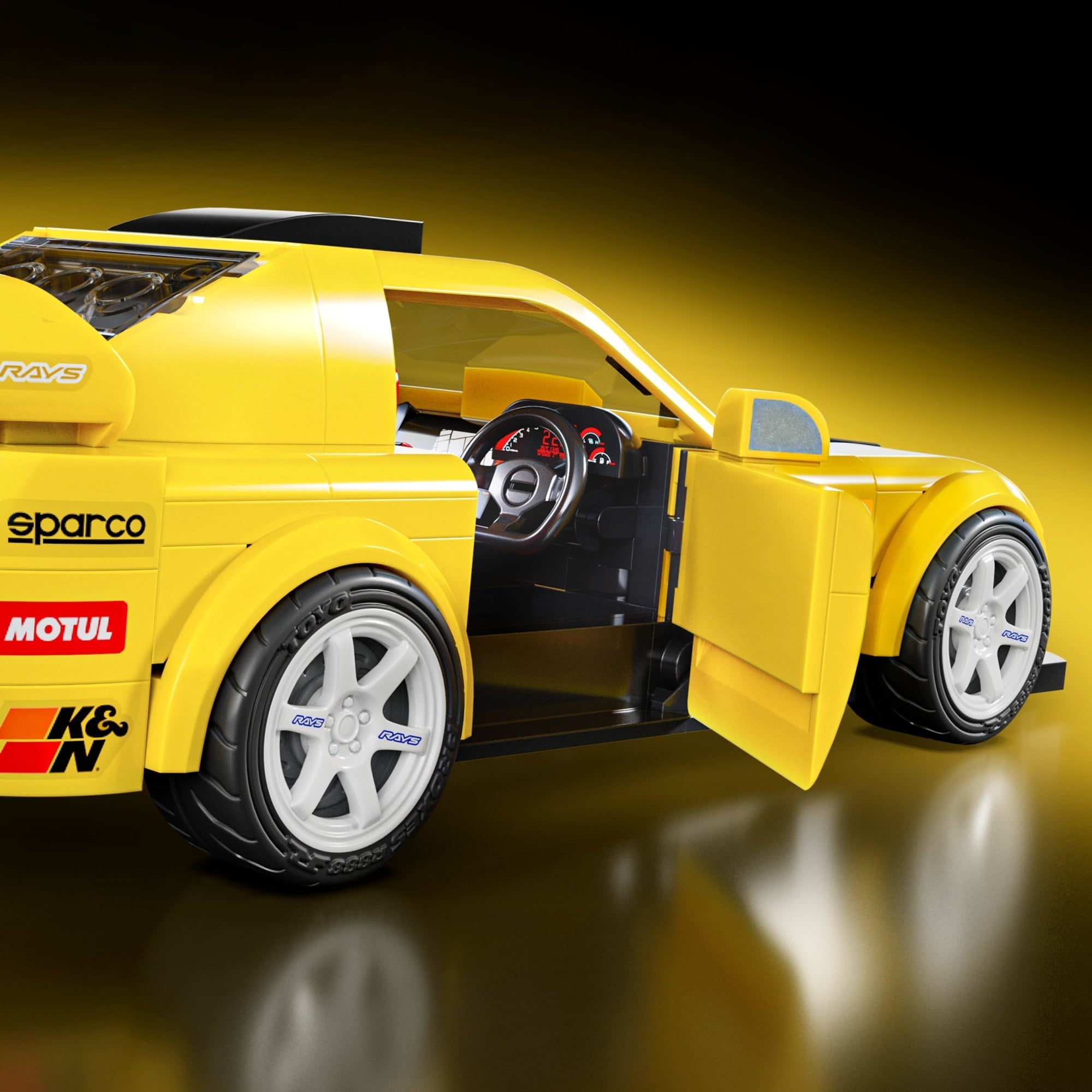 Mattel Brick Shop Hot Wheels Juguete de Construcción Speed '07 Honda S2000