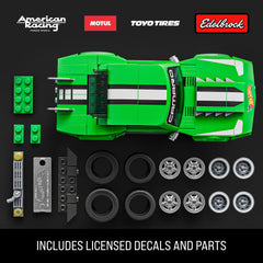 Mattel Brick Shop Hot Wheels Custom ’68 Camaro Building Toy Kit (289 Pieces), For Collectors