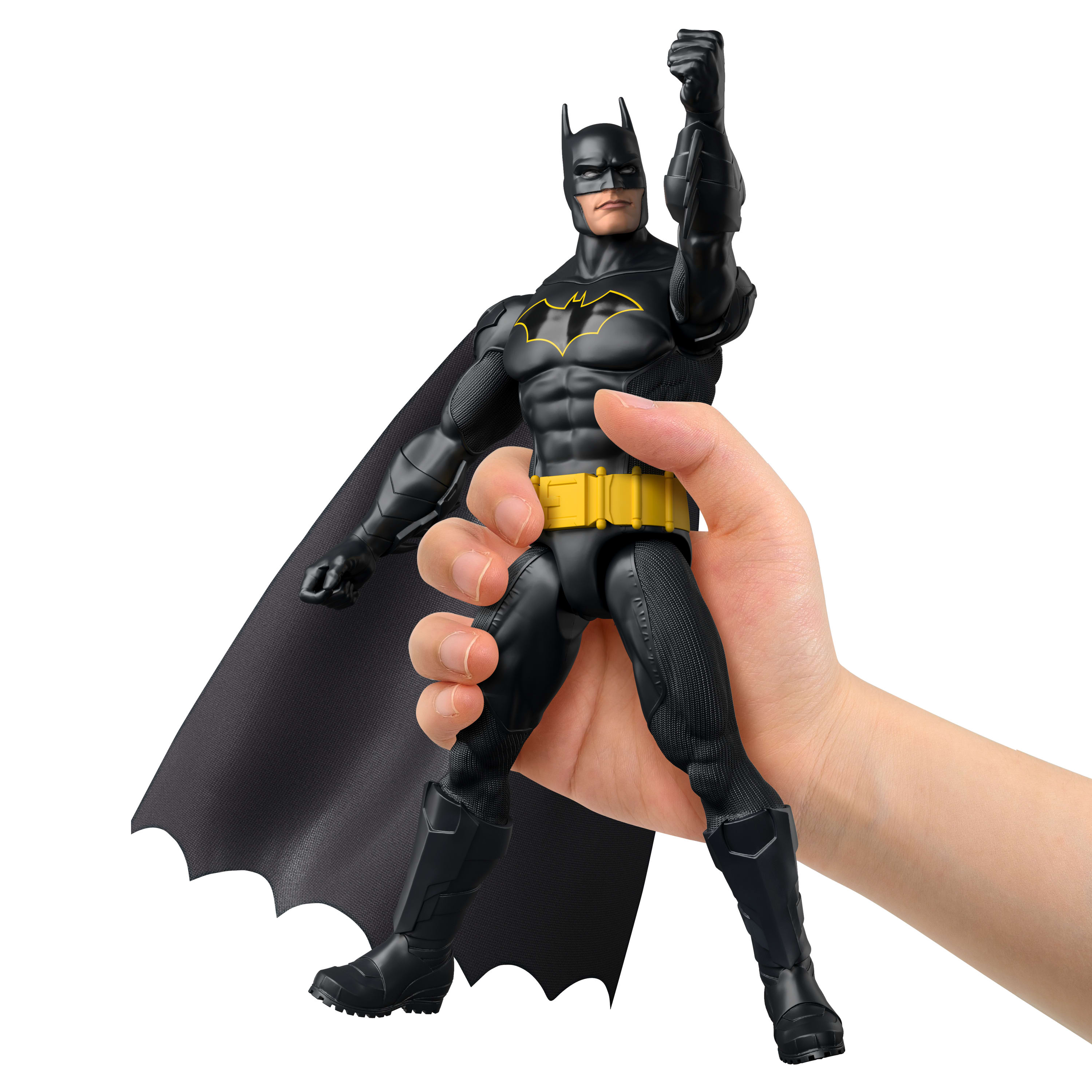 DC 12-Inch Batman Action Figure, Black Batsuit, 7 Points Of Articulation