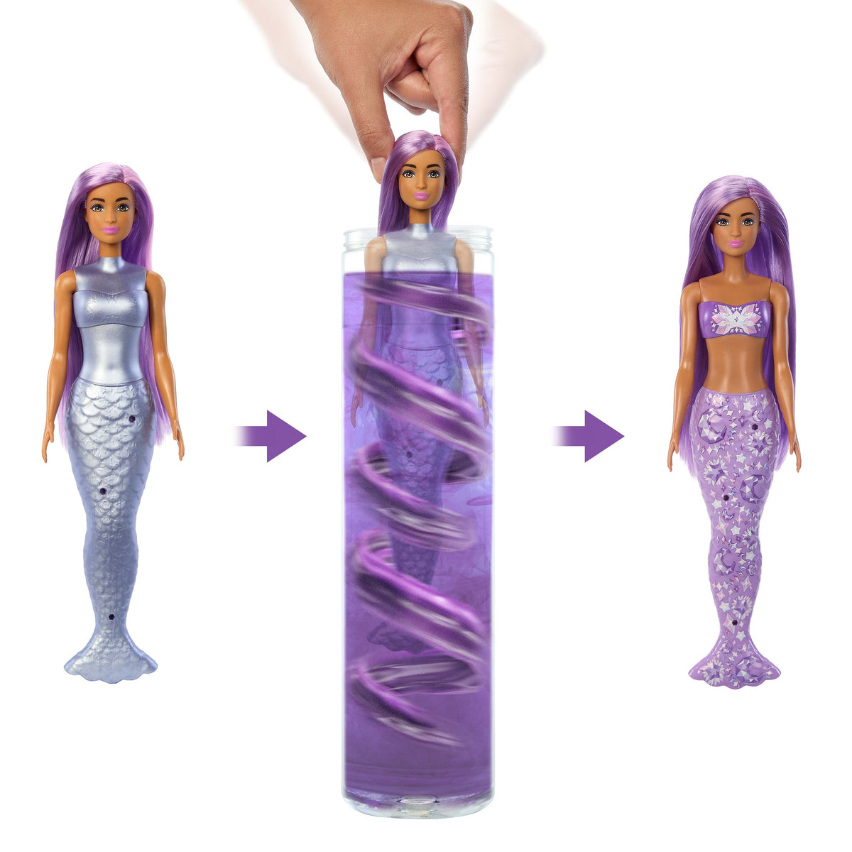 Barbie Color Reveal Mermaid Series Doll & Accessories With 6 Surprises