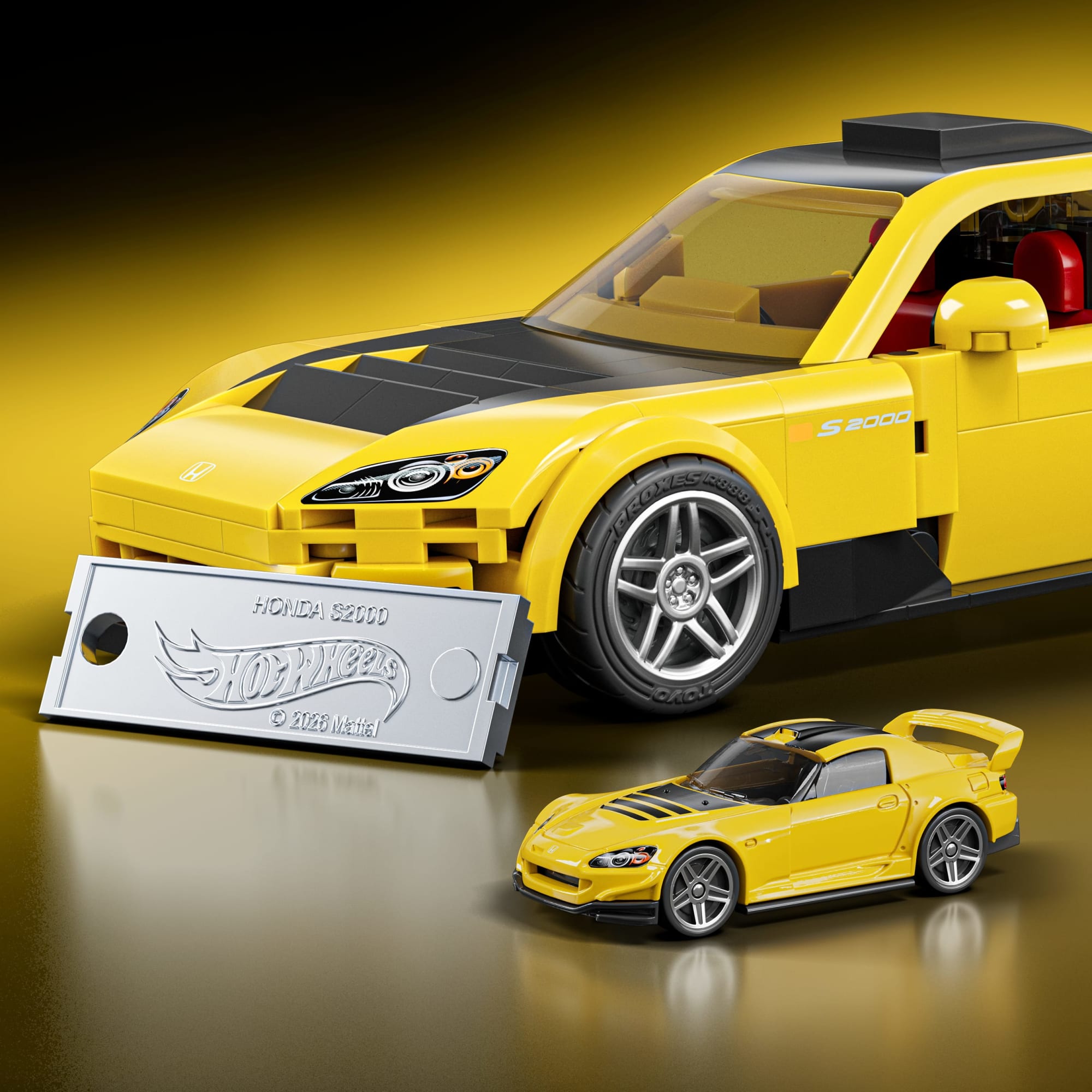 Mattel Brick Shop Hot Wheels Juguete de Construcción Speed '07 Honda S2000