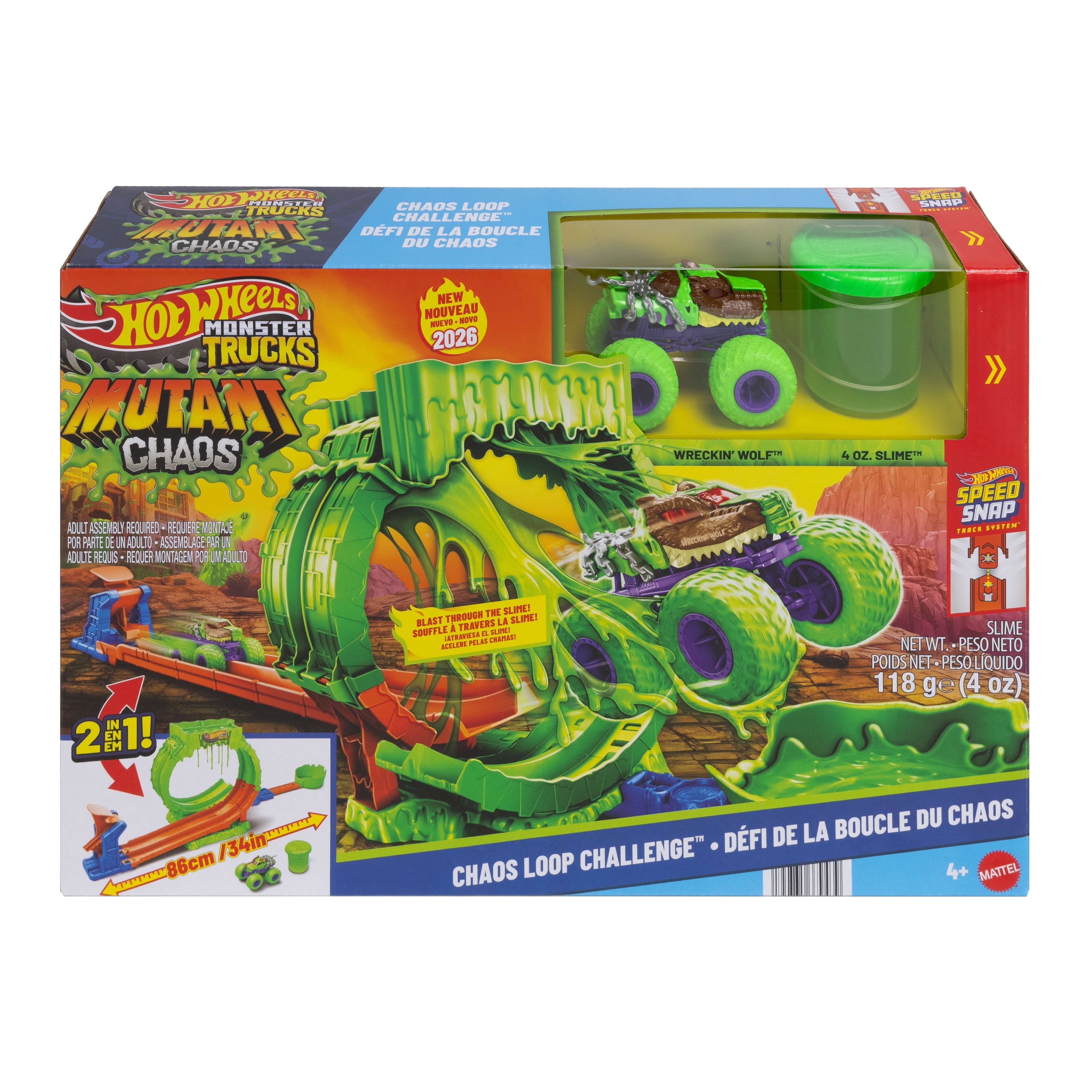 Hot Wheels Coffret Monster Trucks Défi Looping