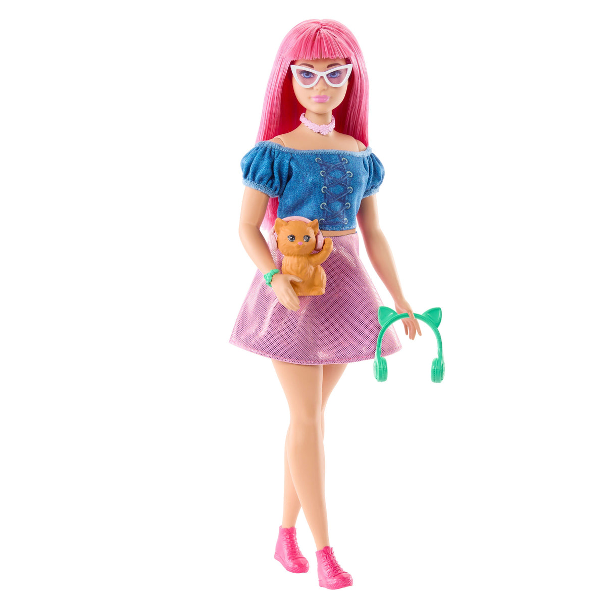 Barbie Mysteries: Beach Detectives Daisy Doll in Signature Outfit With Pet & Accessories
