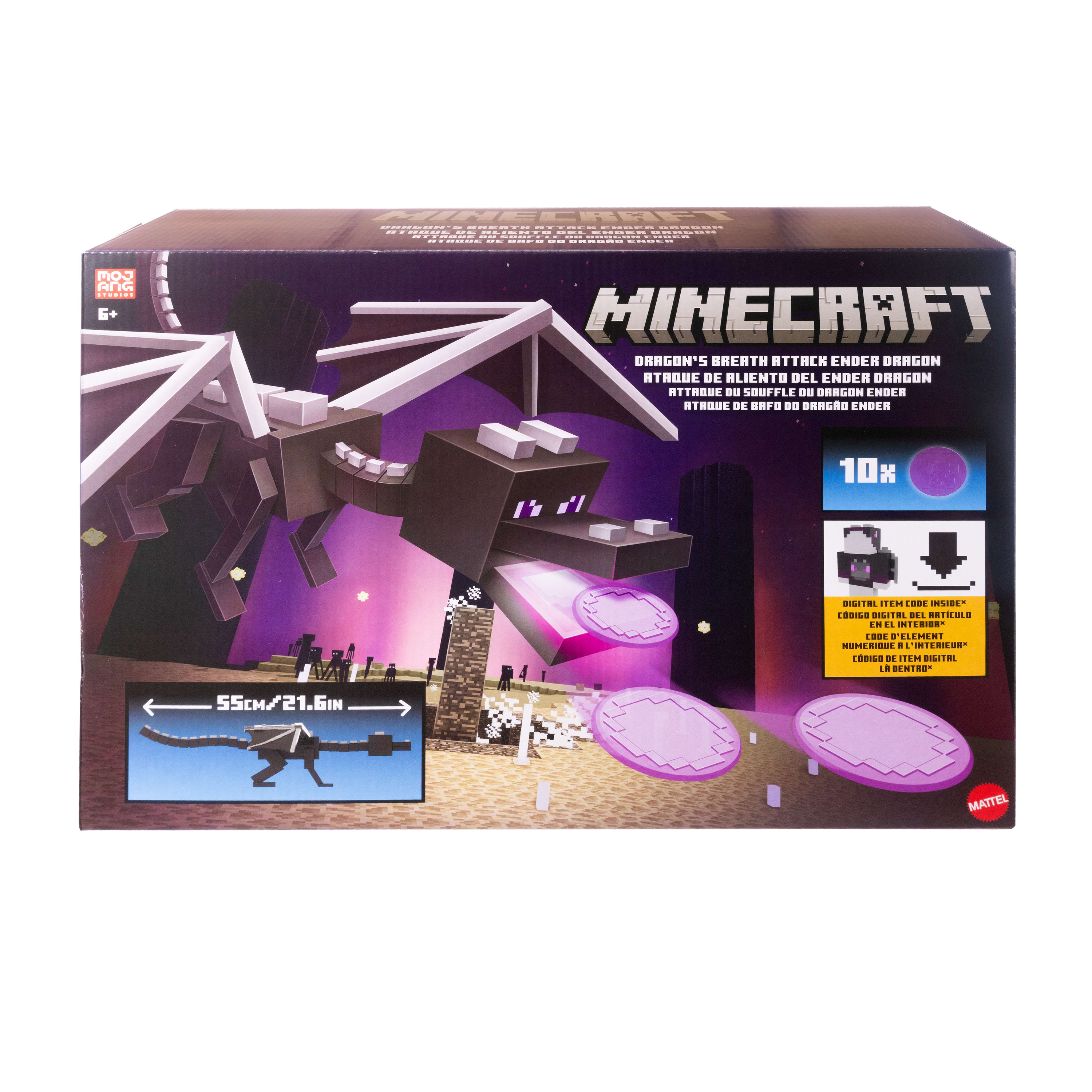 Minecraft Vanilla Figura de Ação Enderdragon de 3.25 polegadas