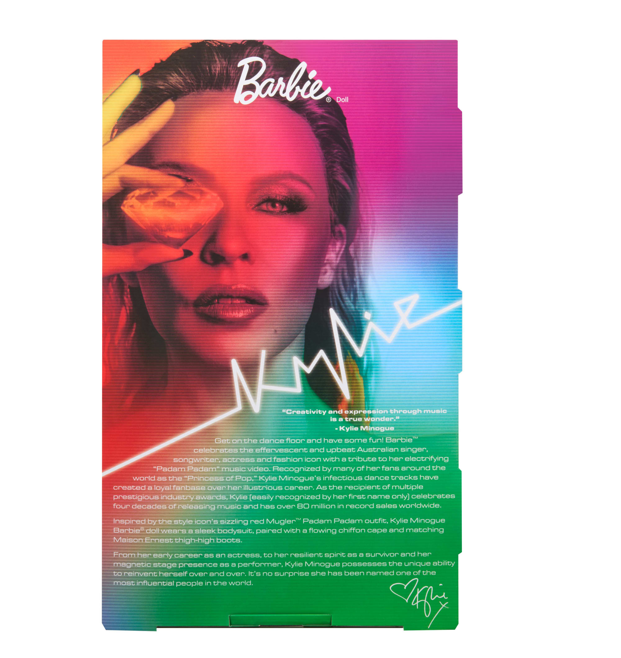 Barbie Signature Kylie Minogue Collectible Doll in Red “Padam Padam” Music Video Outfit