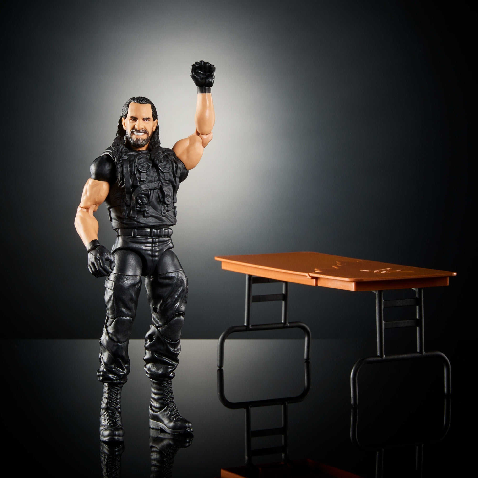WWE Figura de Acción Elite Seth Rollins negro