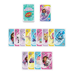 UNO Junior Gabby's Dollhouse Card Game For Kids, Parents & Family Nights