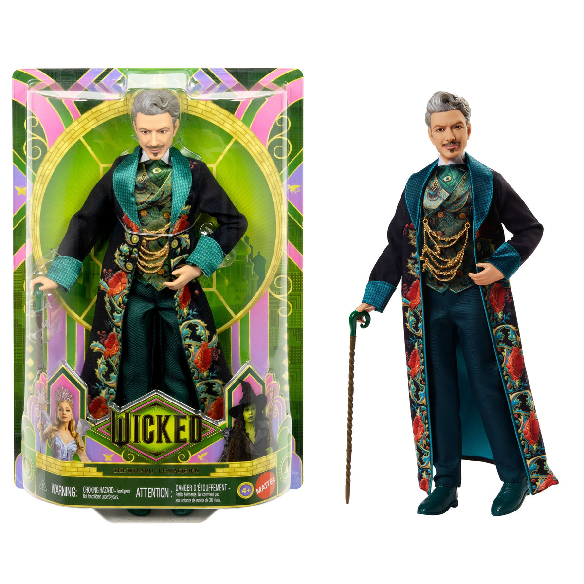 Universal Pictures’ Wicked: For Good The Wizard Fashion Doll With Movie-Inspired Outfit & Accessory