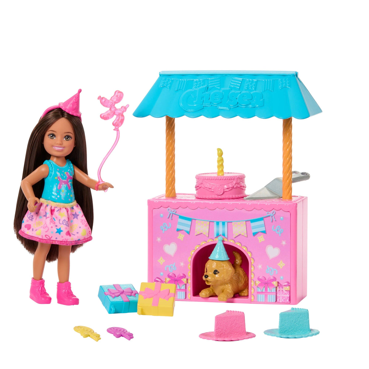 Barbie Coffret Suprise D’Anniversaire Club Chelsea et Accessoires