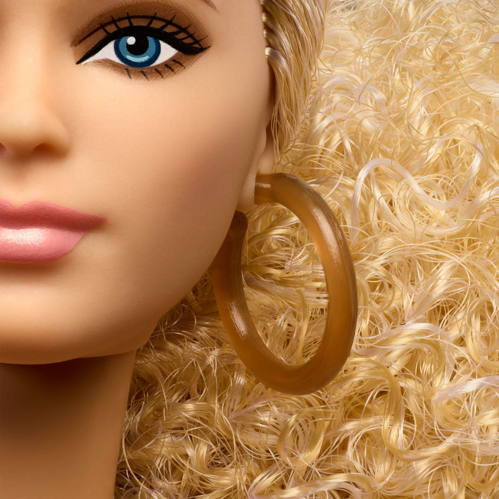 Barbie Basics Collectible Doll, Model 07 With Blonde Hair in White Pants With Golden Print