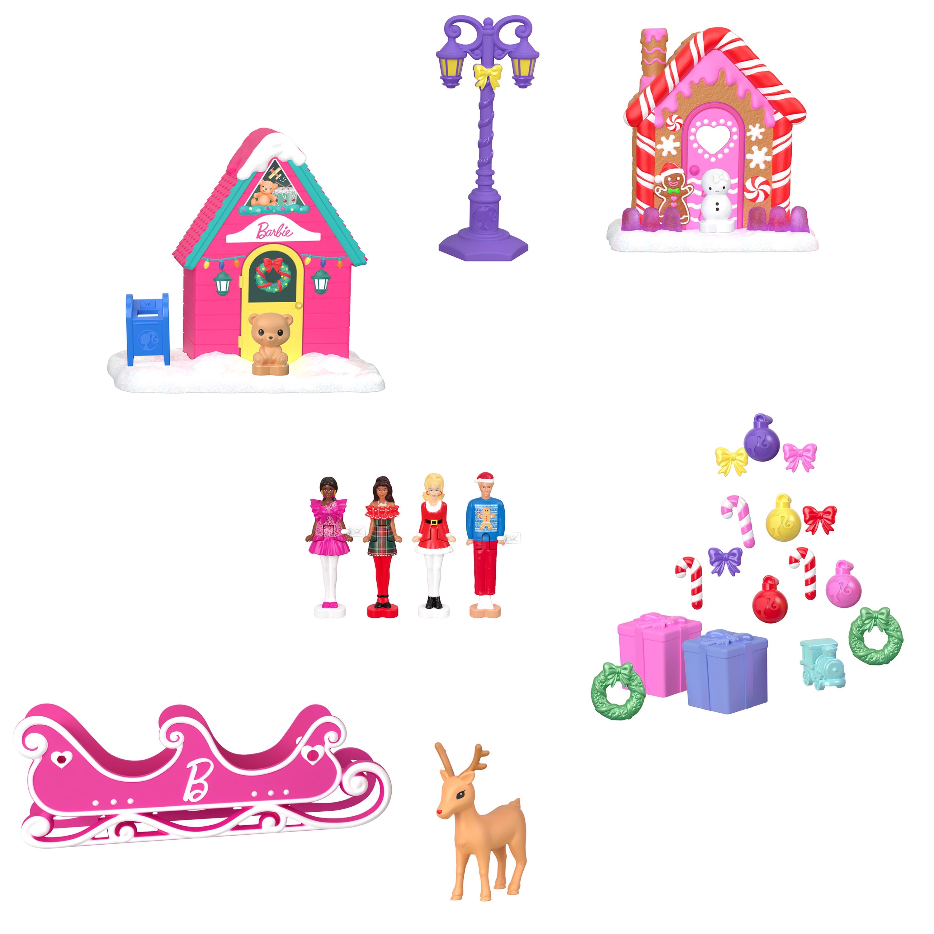 Barbie Mini Barbieland Collectible Advent Calendar With 1.5-Inch Dolls & 24 Days Of Surprises