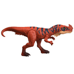 Jurassic World Wild Roar Afrovenator Dinosaur Action Figure Toy, Attack & Light & Sound, Scan Code