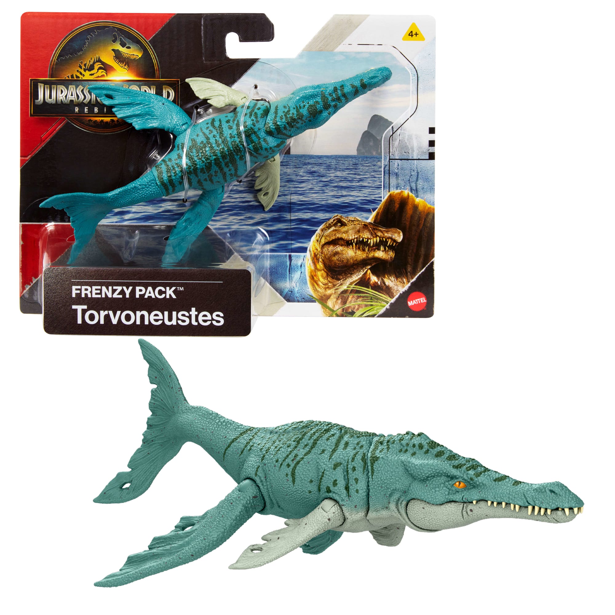 Jurassic World Rebirth Frenzy Pack Dinosaur Action Figure Toys, Posable, Physical & Digital Play