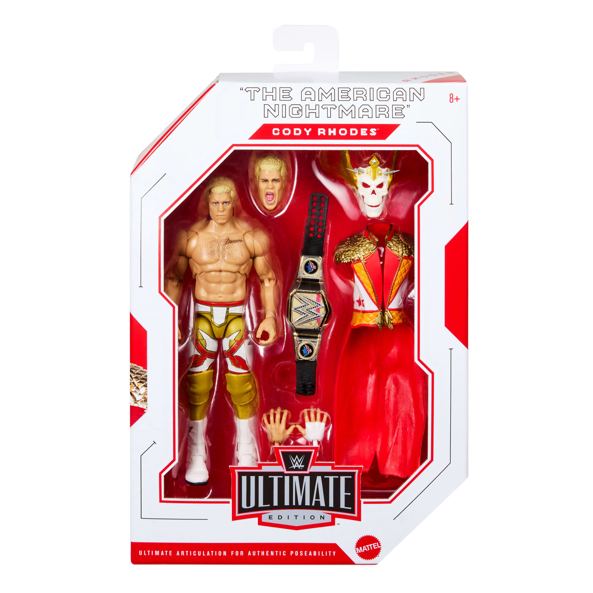 WWE Ultimate Edition Cody Rhodes Action Figure & Accessories Set, 6-Inch Collectible Superstar