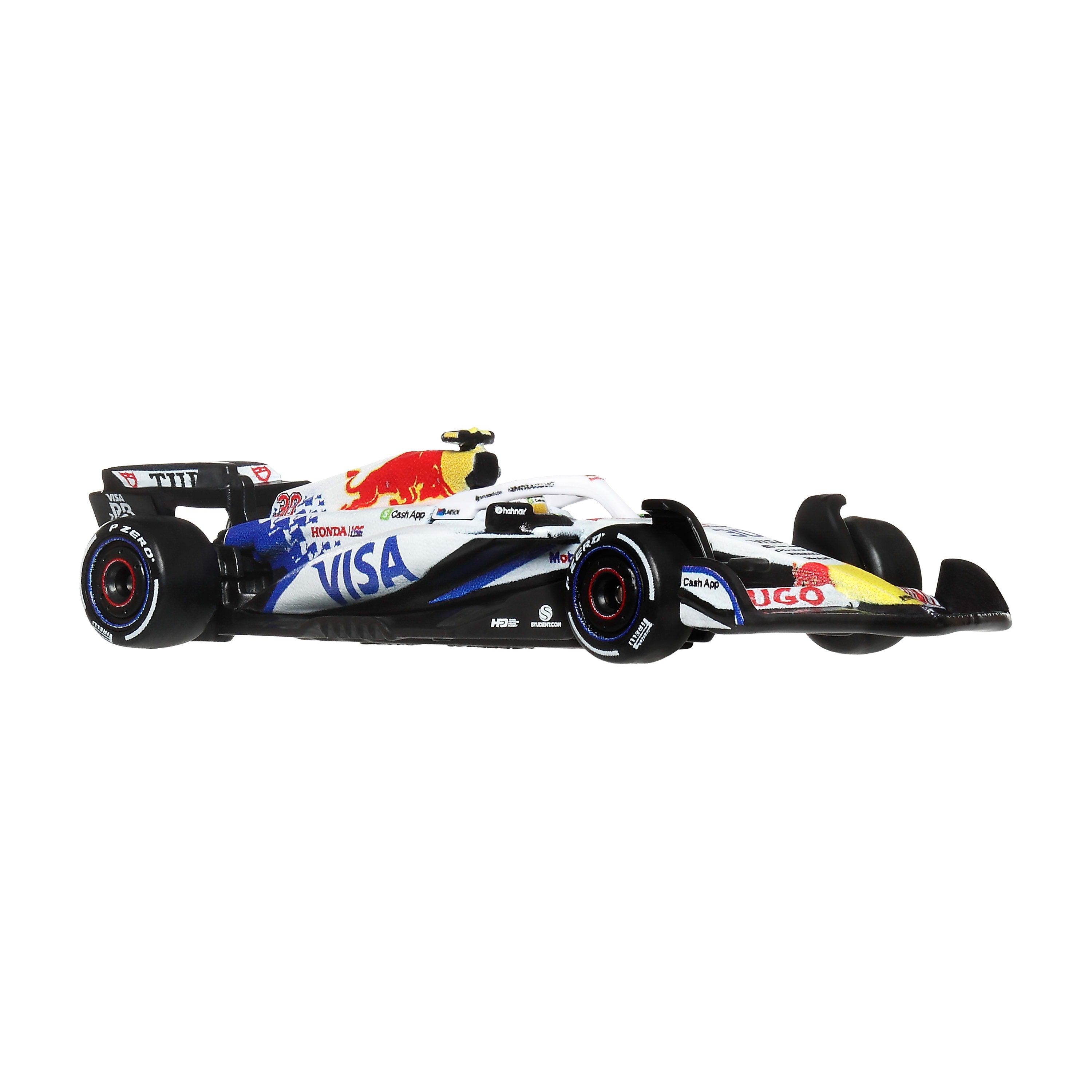 Hot Wheels Collector Veículo de Coleção Equipe Visa Cash App RB Formula 1 Liam Lawson