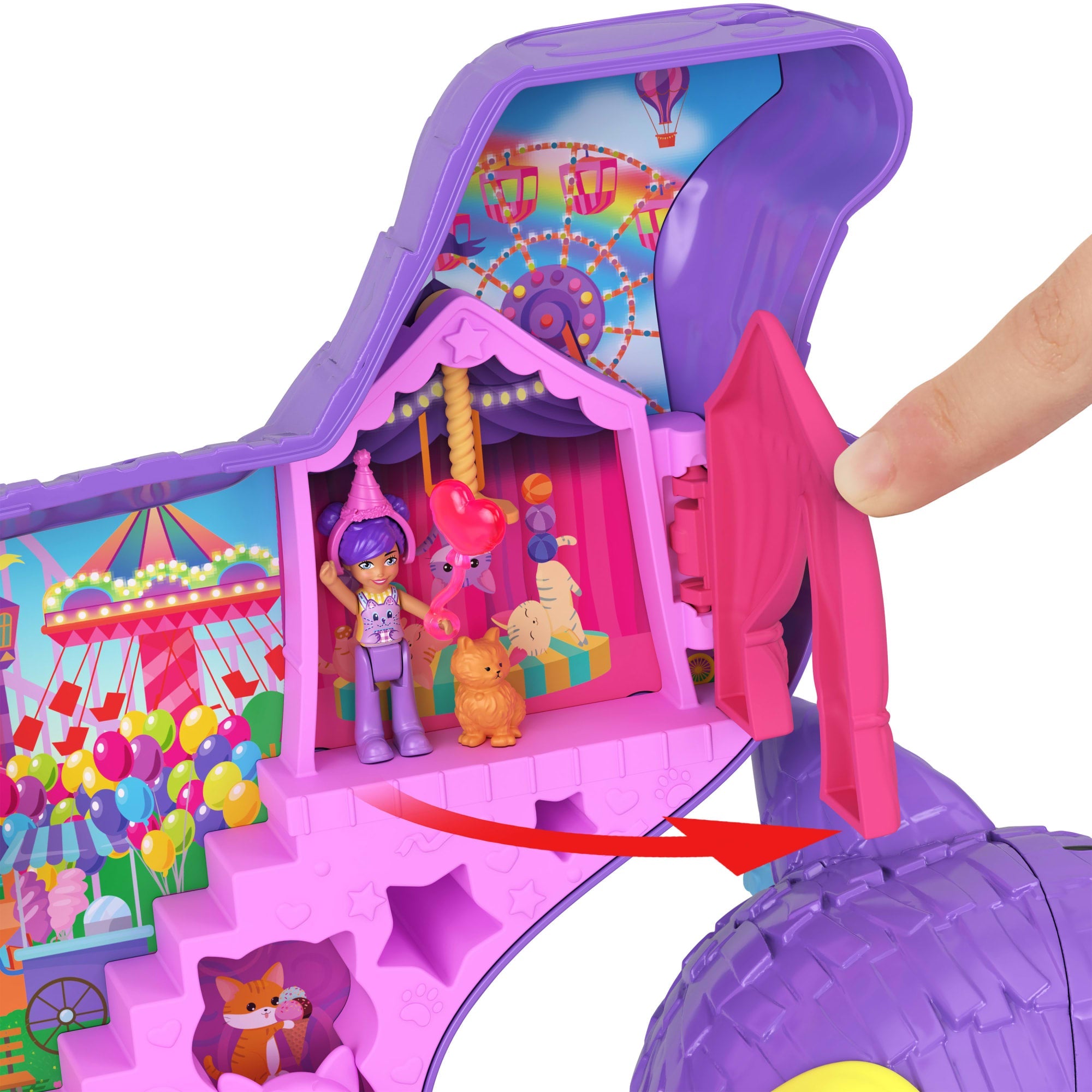 Polly Pocket Coffret de Jeu Chaton Festif