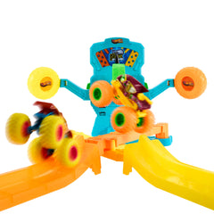 Hot Wheels-Coffret Neon Crashin’ Slamway-2 Véhicules, 2 Modes de Jeu