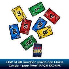 Liar's UNO Card Game For Adults, Kids, Families, Parties & Game Nights, Trick Play & Bluffing