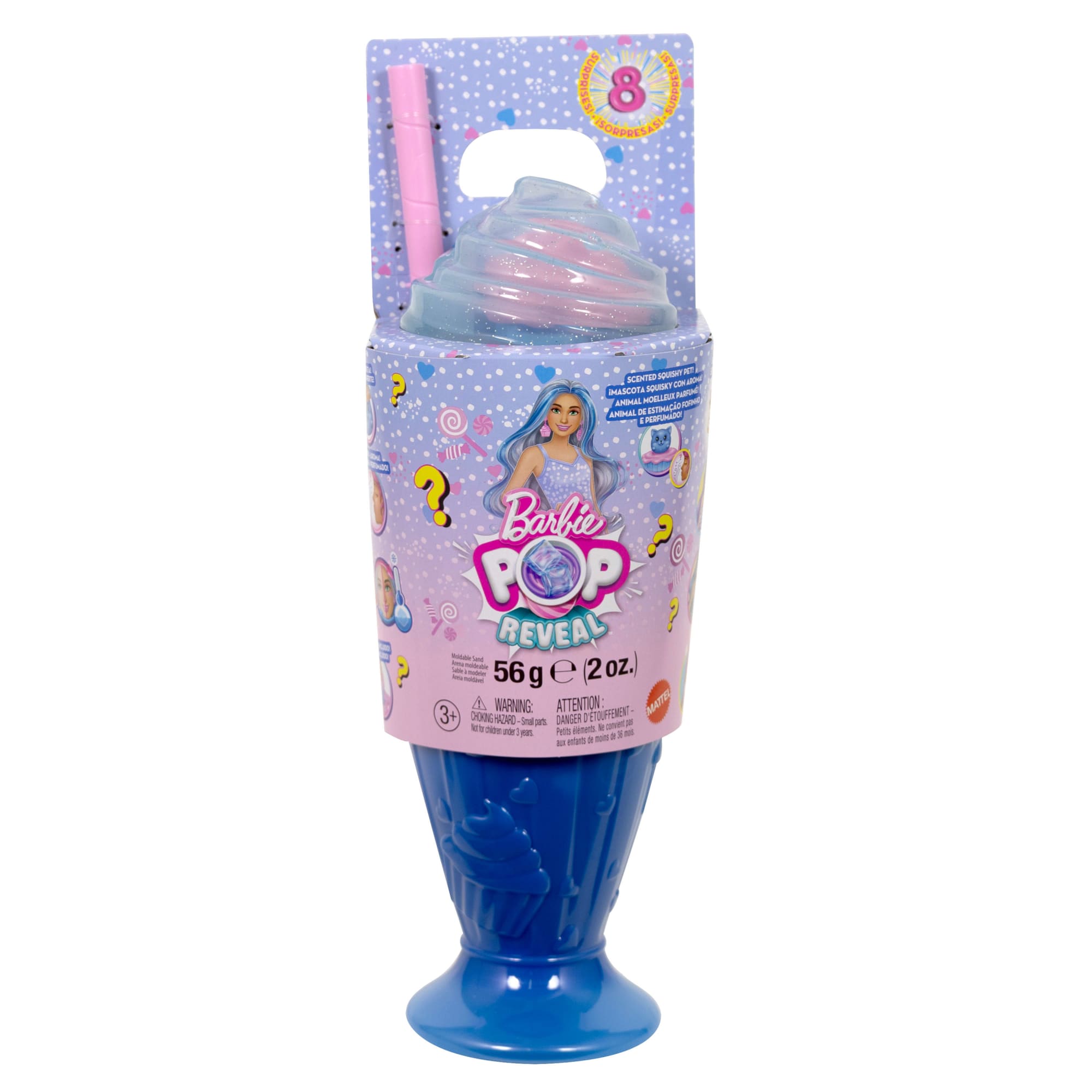 Barbie Pop Reveal Sweet Treat Series Doll & Accessories Set, Cool Cupcake Fashion Doll & Pet