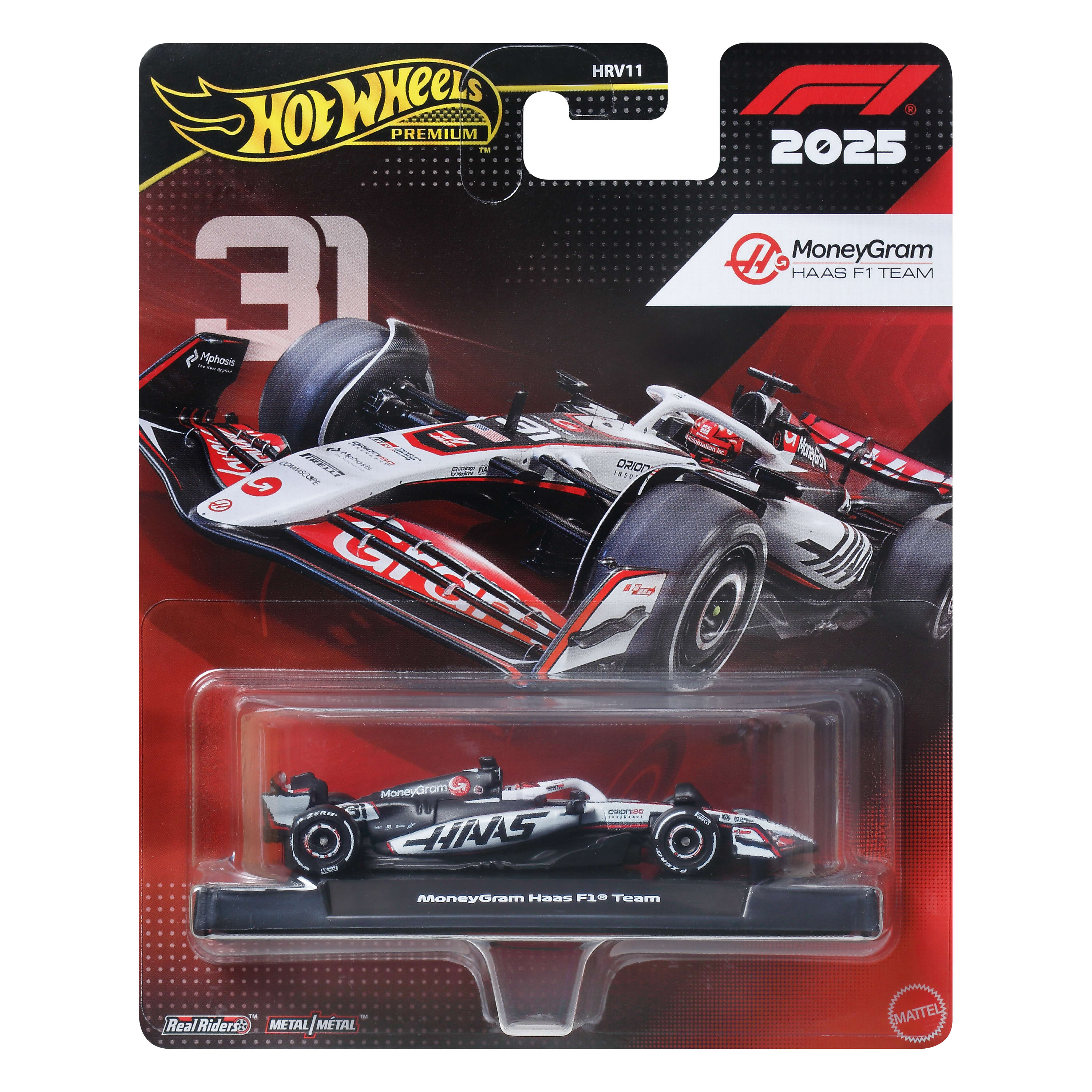 Hot Wheels Collector Vehículo de Colección Equipo Moneygram Haas Formula 1 Esteban Ocon