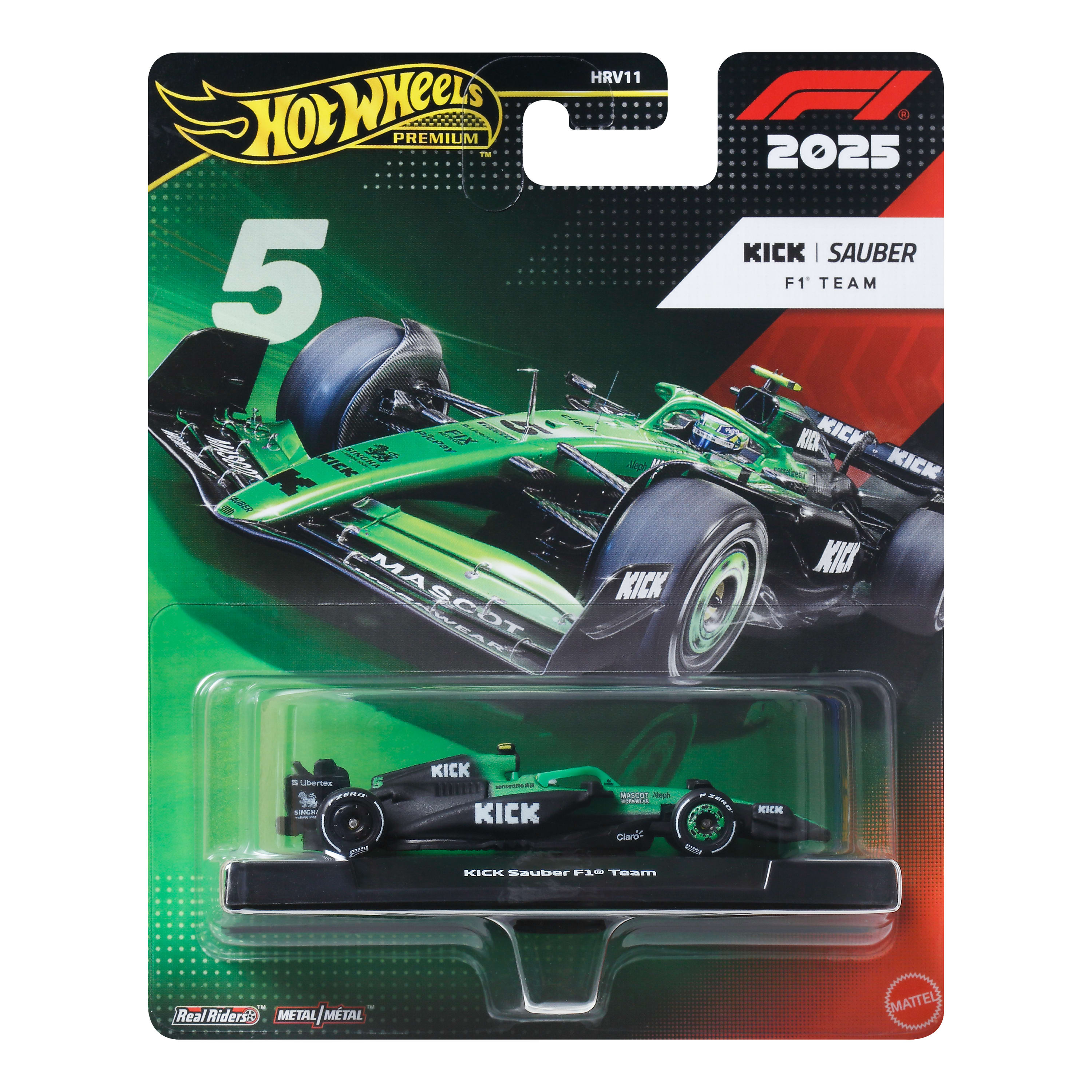 Hot Wheels Collector Veículo de Coleção Equipe KICK Sauber Formula 1 Gabriel Bortoleto