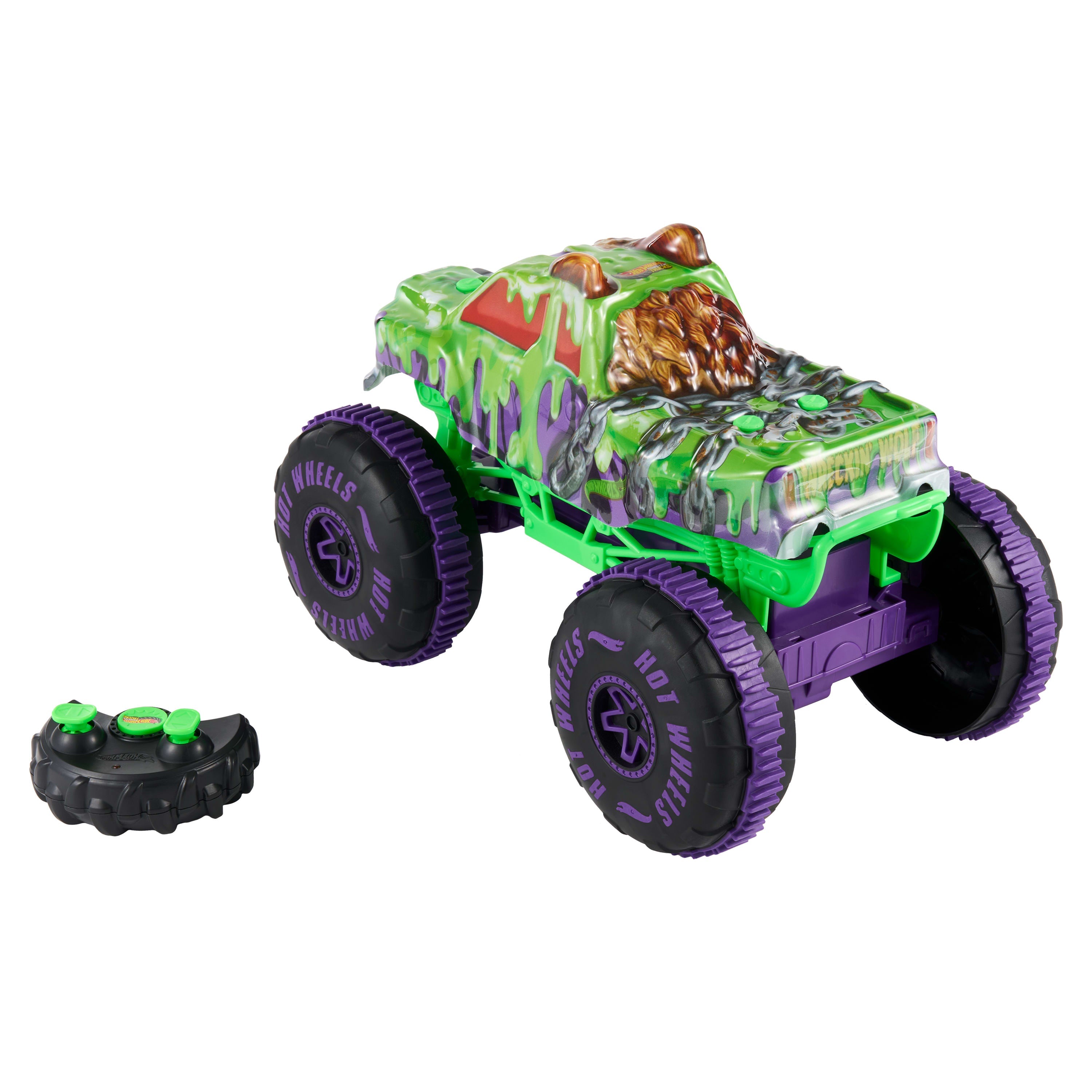 Hot Wheels Monster Trucks Loup Ravageur Télécommandé