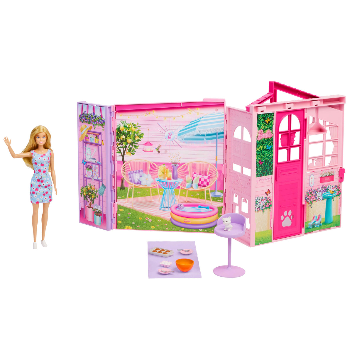 Barbie Conjunto de Brinquedo Casa Glam com Boneca